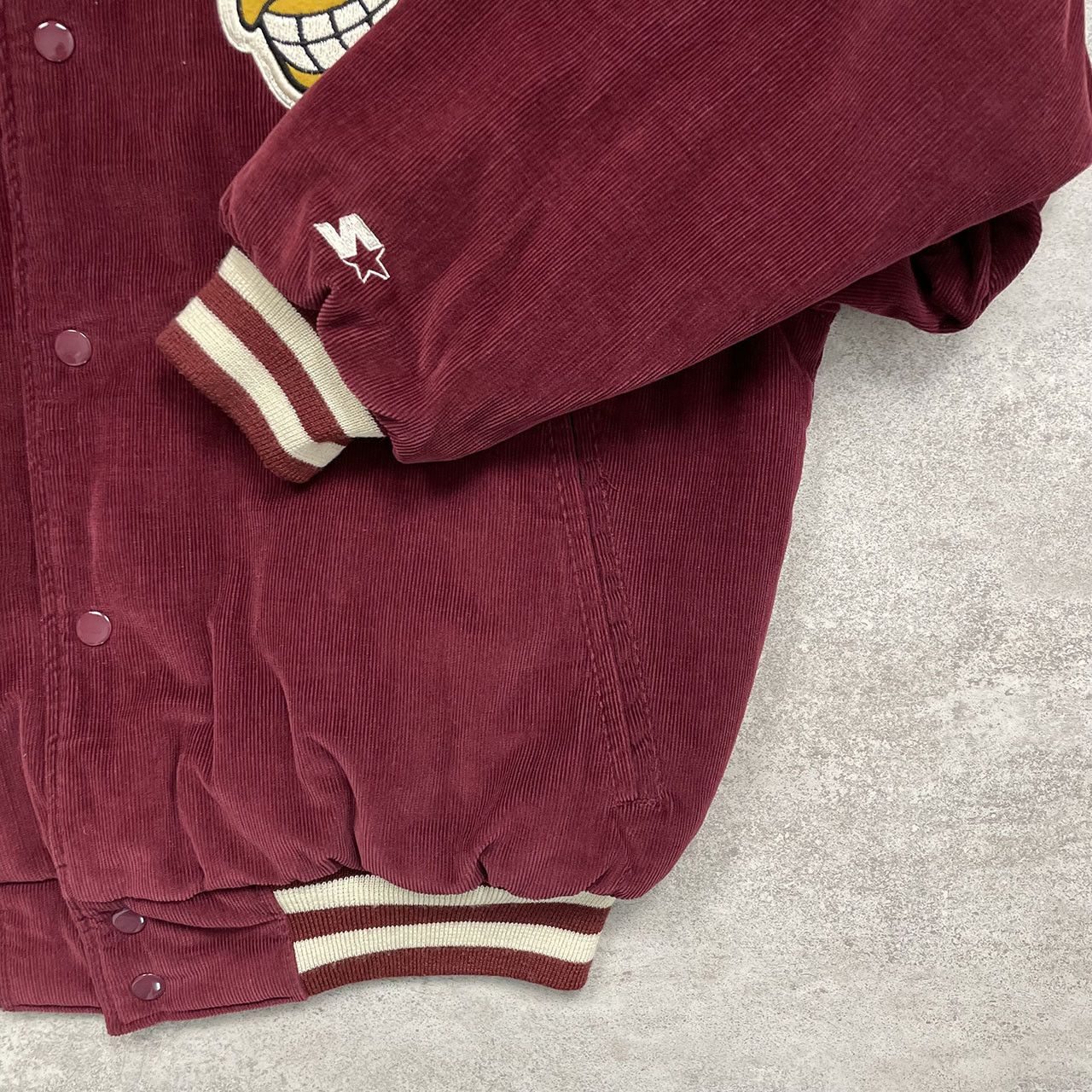MLB × Starter × Vintage CLEVELAND INDIANS COOPERSTOWN CORDUROY JACKET CHIEF WAHOO Size US M / EU 48-50 / 2 - 5 Thumbnail