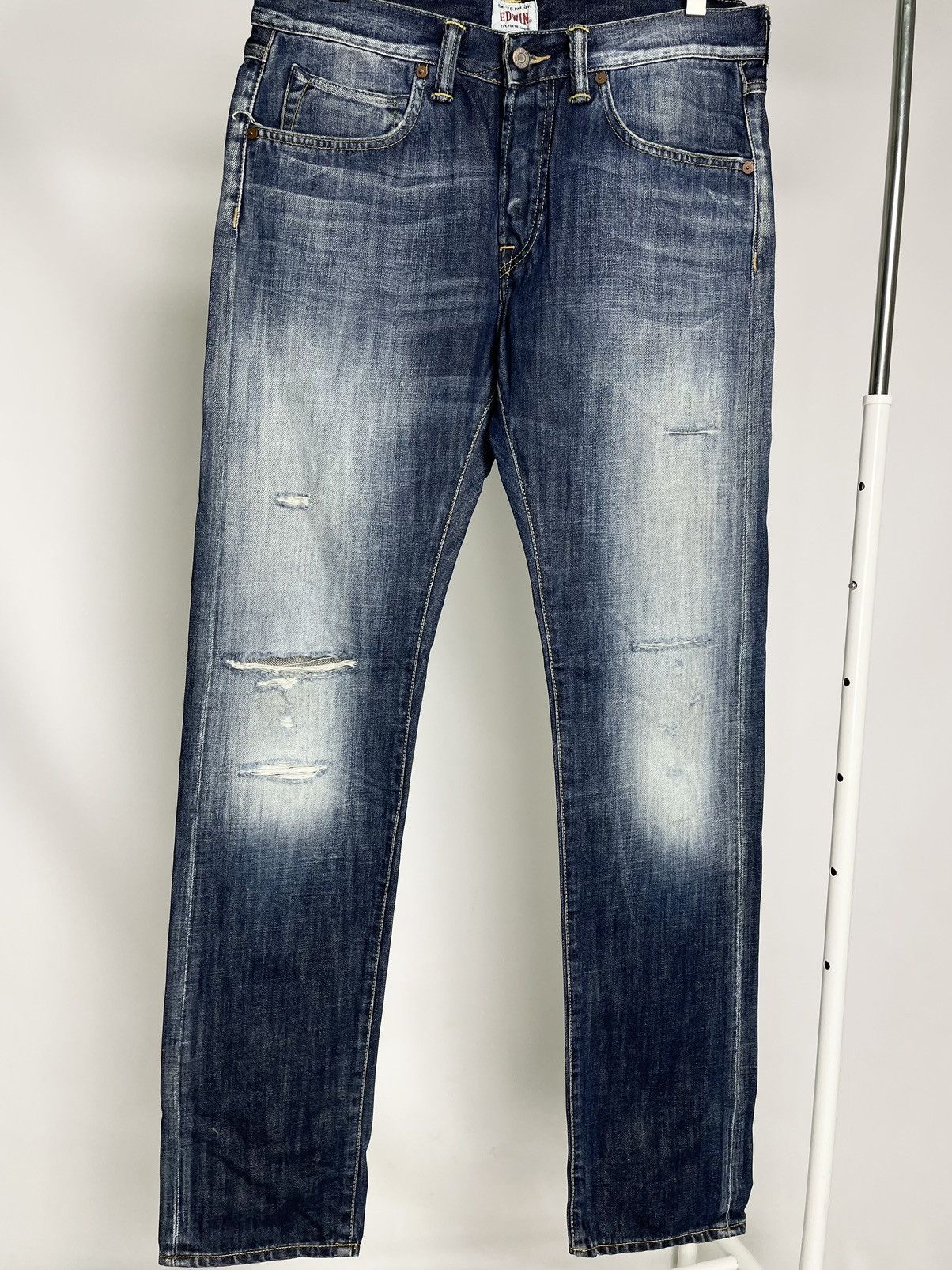 Edwin Edwin Made in Japan ( Size 33 ) Vintage Faded Denim Jeans Size US 33 - 2 Thumbnail