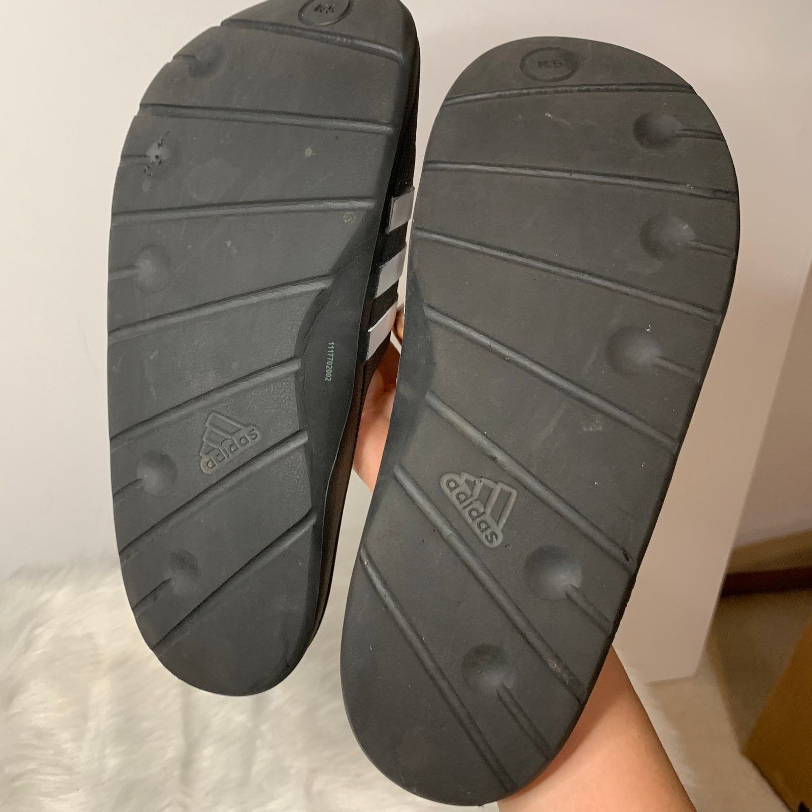 Adidas Adidas Black Sandals Women's Shoes size 5 Size US 5 / IT 35 - 5 Thumbnail