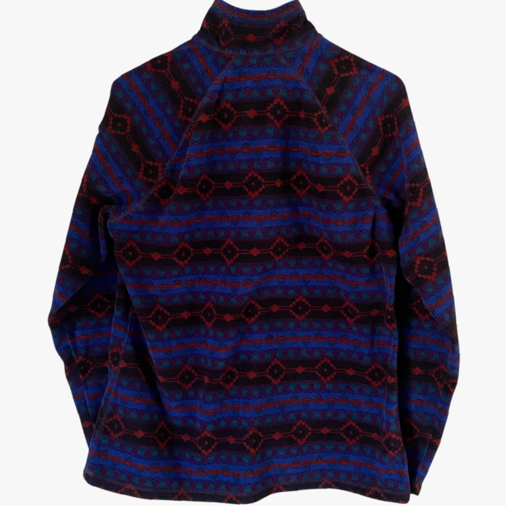 Eddie Bauer VINTAGE Eddie Bauer Quest Fleece Aztec Quarter-Zip Women's Large Long-Sleeve Pullover Size L / US 10 / IT 46 - 4 Thumbnail