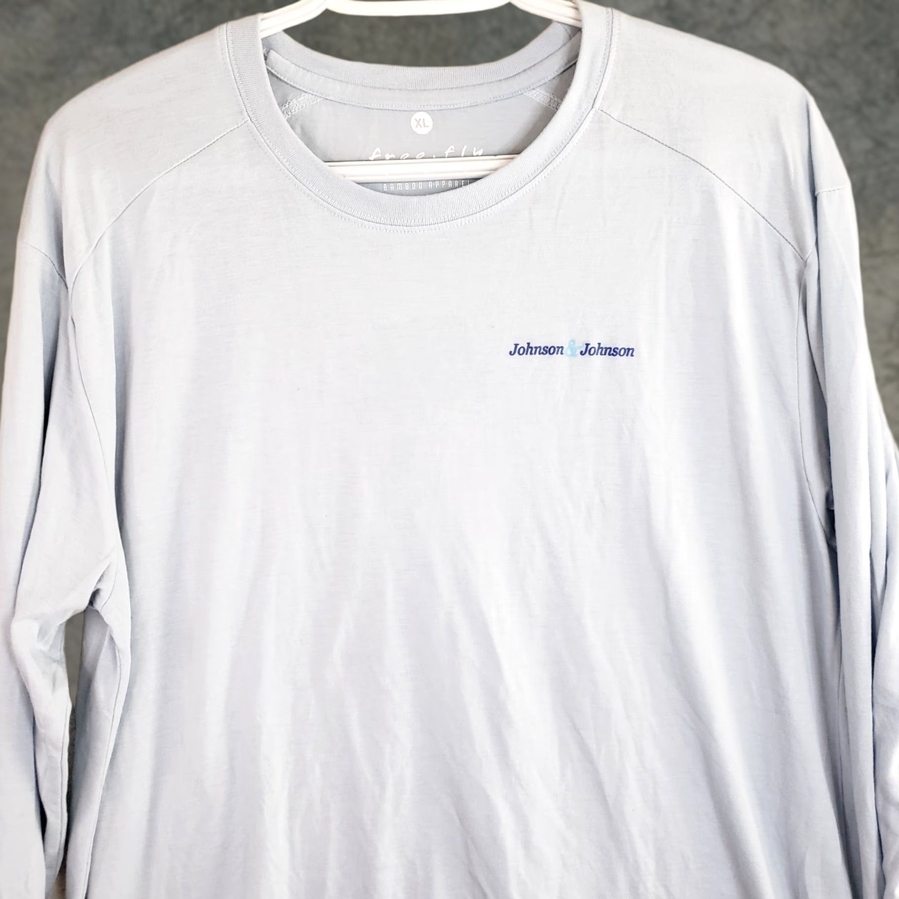 Vintage Free Fly Bamboo Long Sleeve T Shirt Men XL Blue Wicking Stretch Crew Fishing J&J Size US XL / EU 56 / 4 - 1 Thumbnail