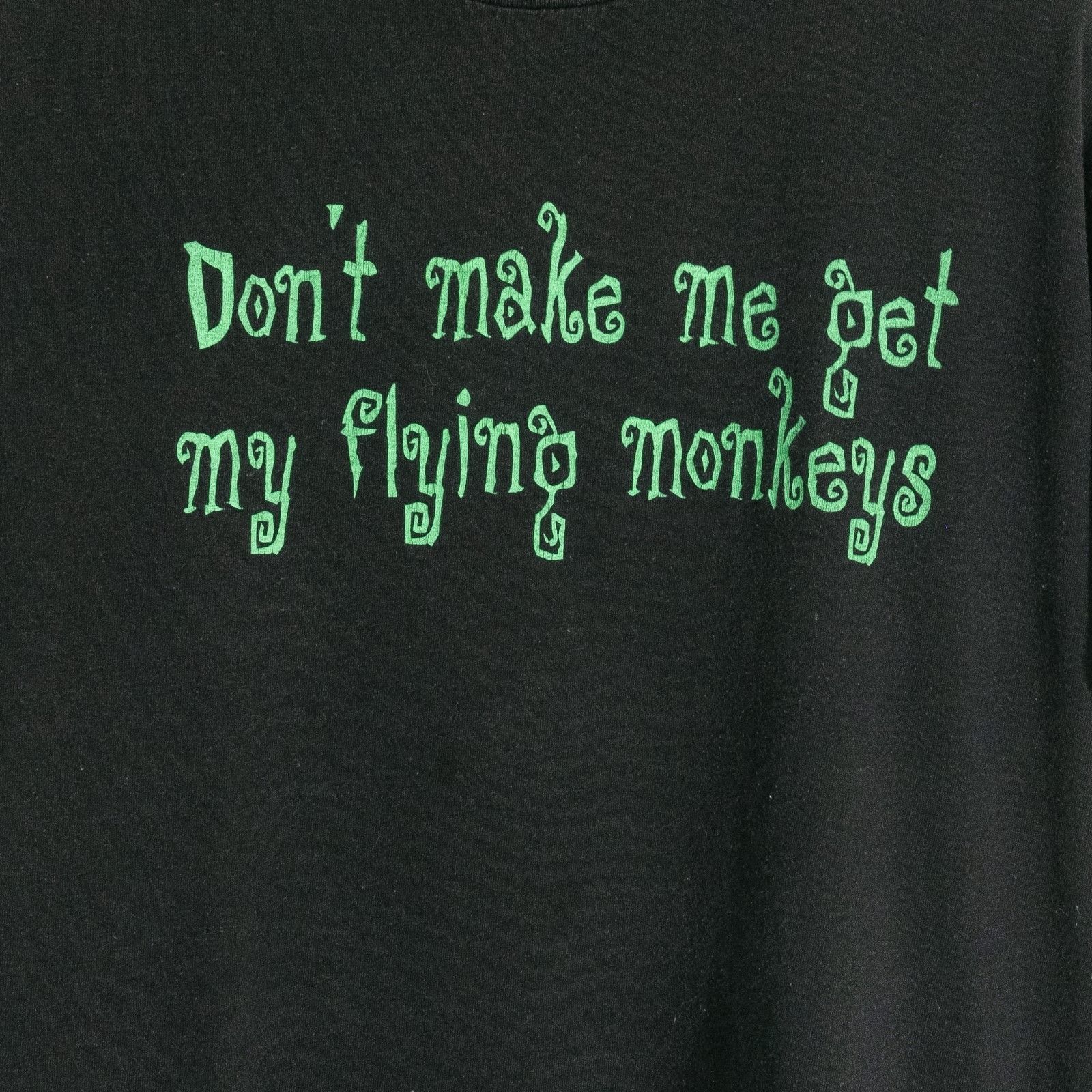 Vintage Vintage Y2K Funny Flying Monkeys Text Tee Mens Large Ironic Size US L / EU 52-54 / 3 - 4 Thumbnail