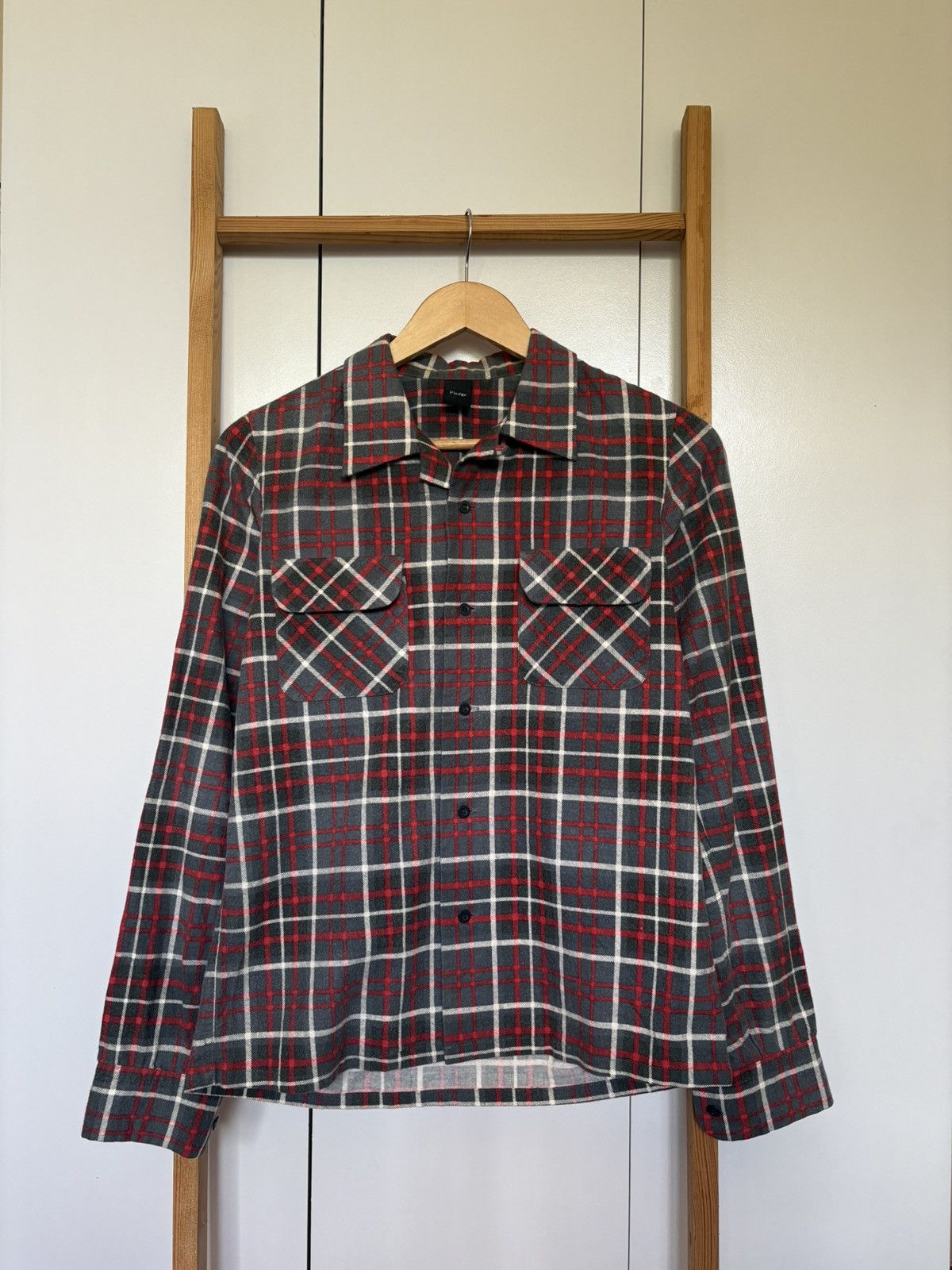 Japanese Brand × Pledge Pledge Plaid Shirt button Size US S / EU 44-46 / 1 - 2 Thumbnail