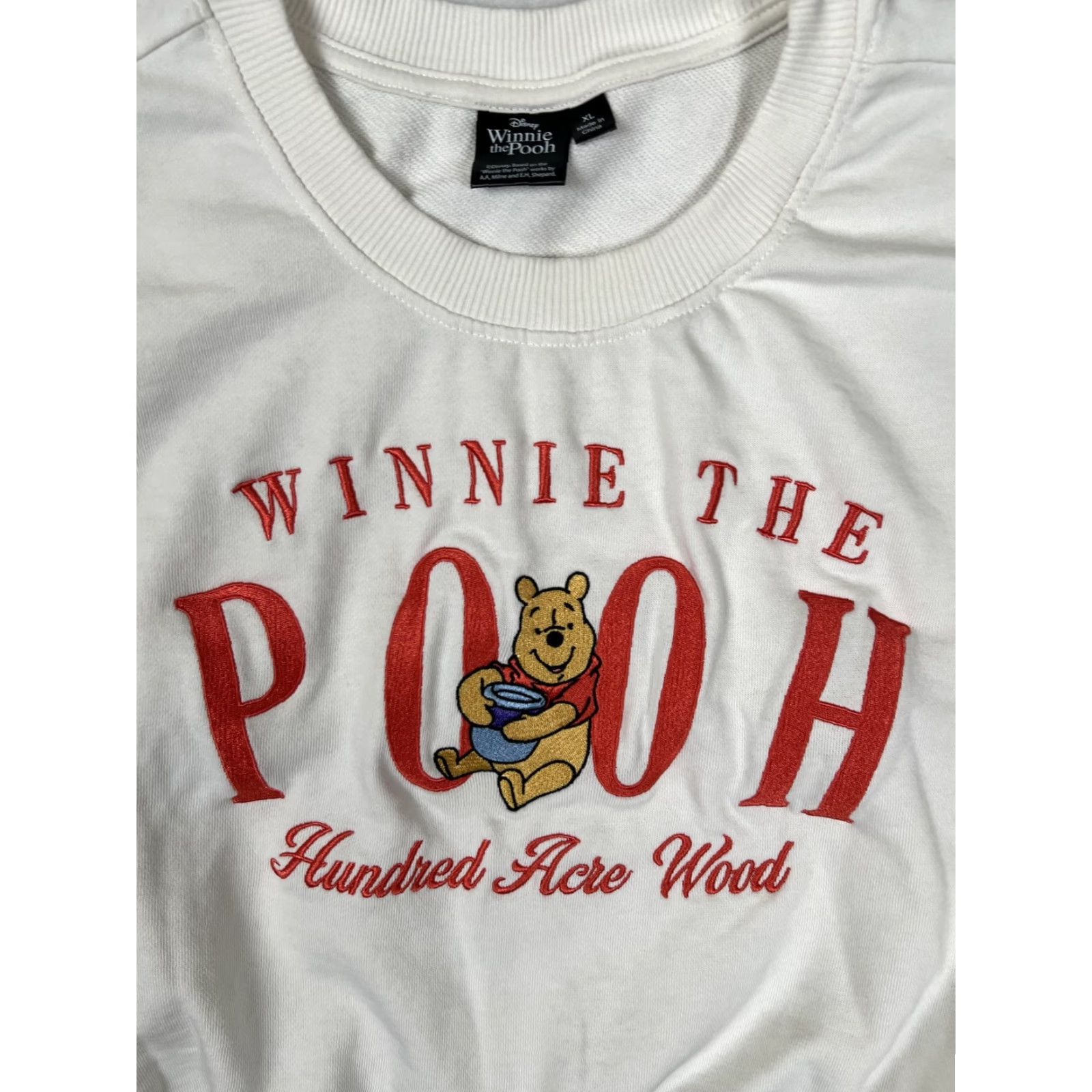 Disney Disney Winnie The Pooh Sweatshirt Womens XL White Hundred Acre Wood Retro Size XL / US 12-14 / IT 48-50 - 2 Thumbnail