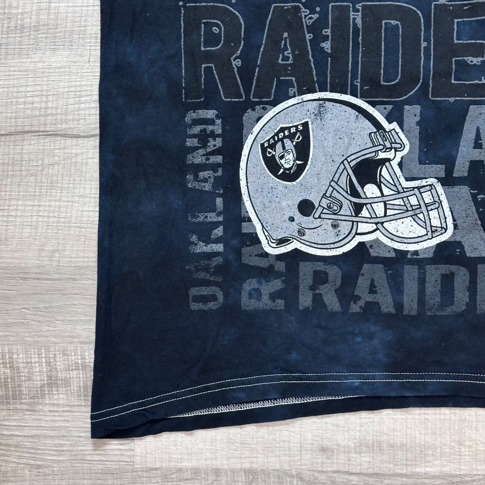 NFL Team Apparel NFL Oakland Raiders Tye Dye T-Shirt Black Y2K Size US L / EU 52-54 / 3 - 2 Thumbnail