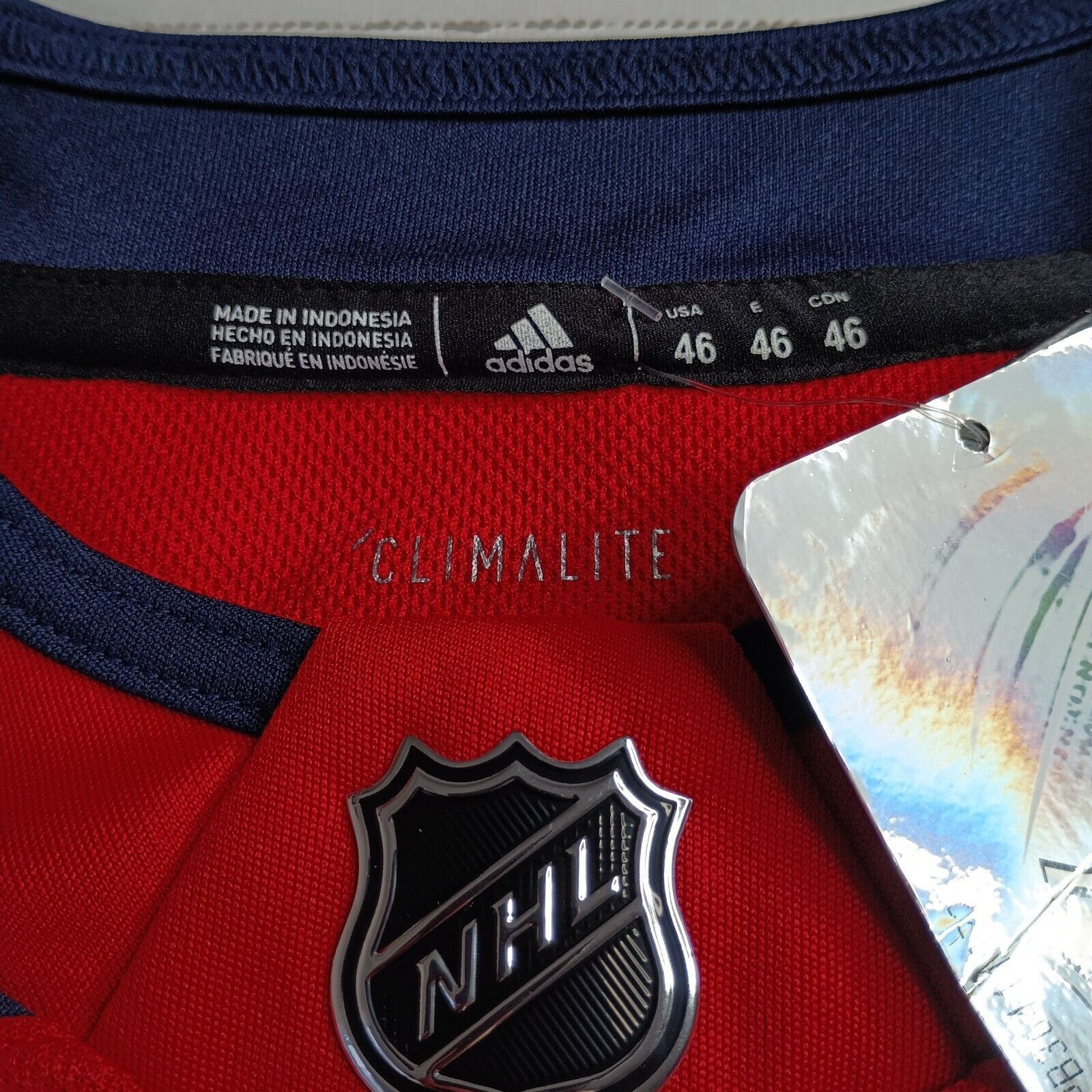 Adidas Adidas Authentic Washington Capitals Jersey Men's Size 46 Size US S / EU 44-46 / 1 - 5 Thumbnail