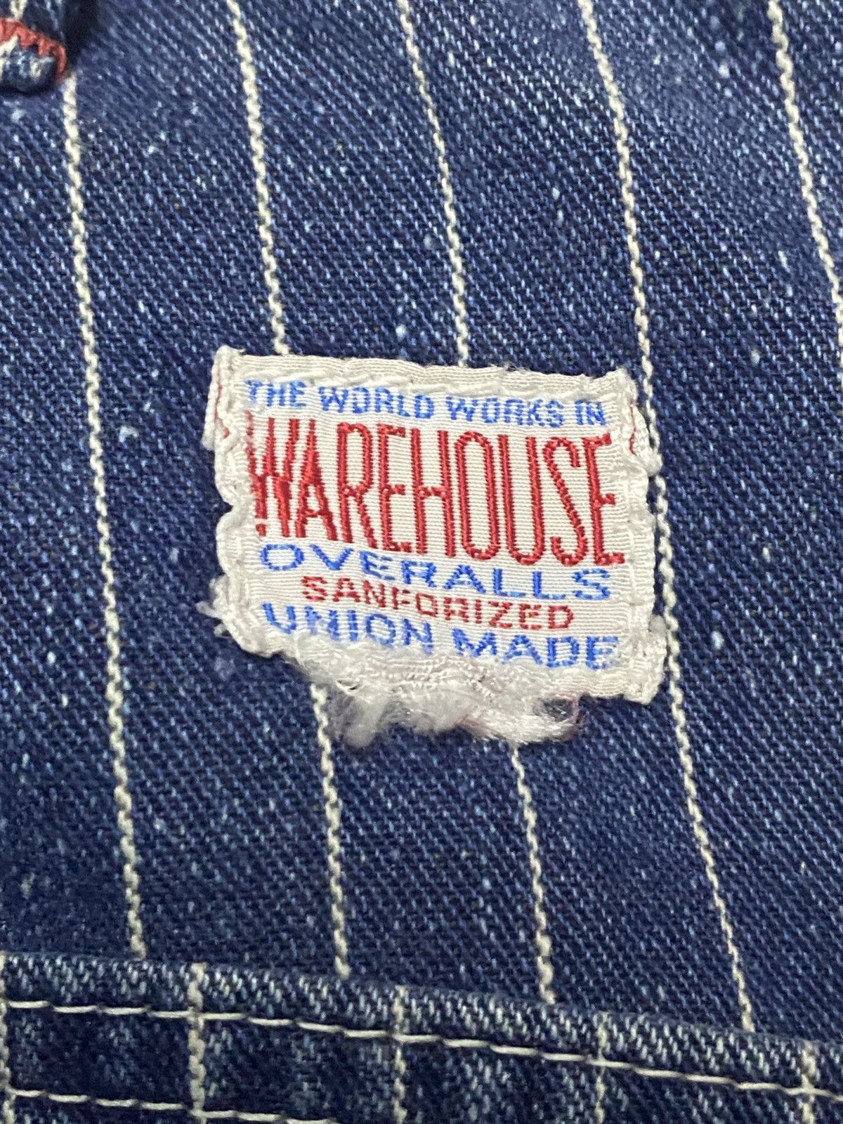 Warehouse & Co. Warehouse &Co Sanforized Hickory Carpenter Buckle Back Baggy Size US 35 - 13 Thumbnail