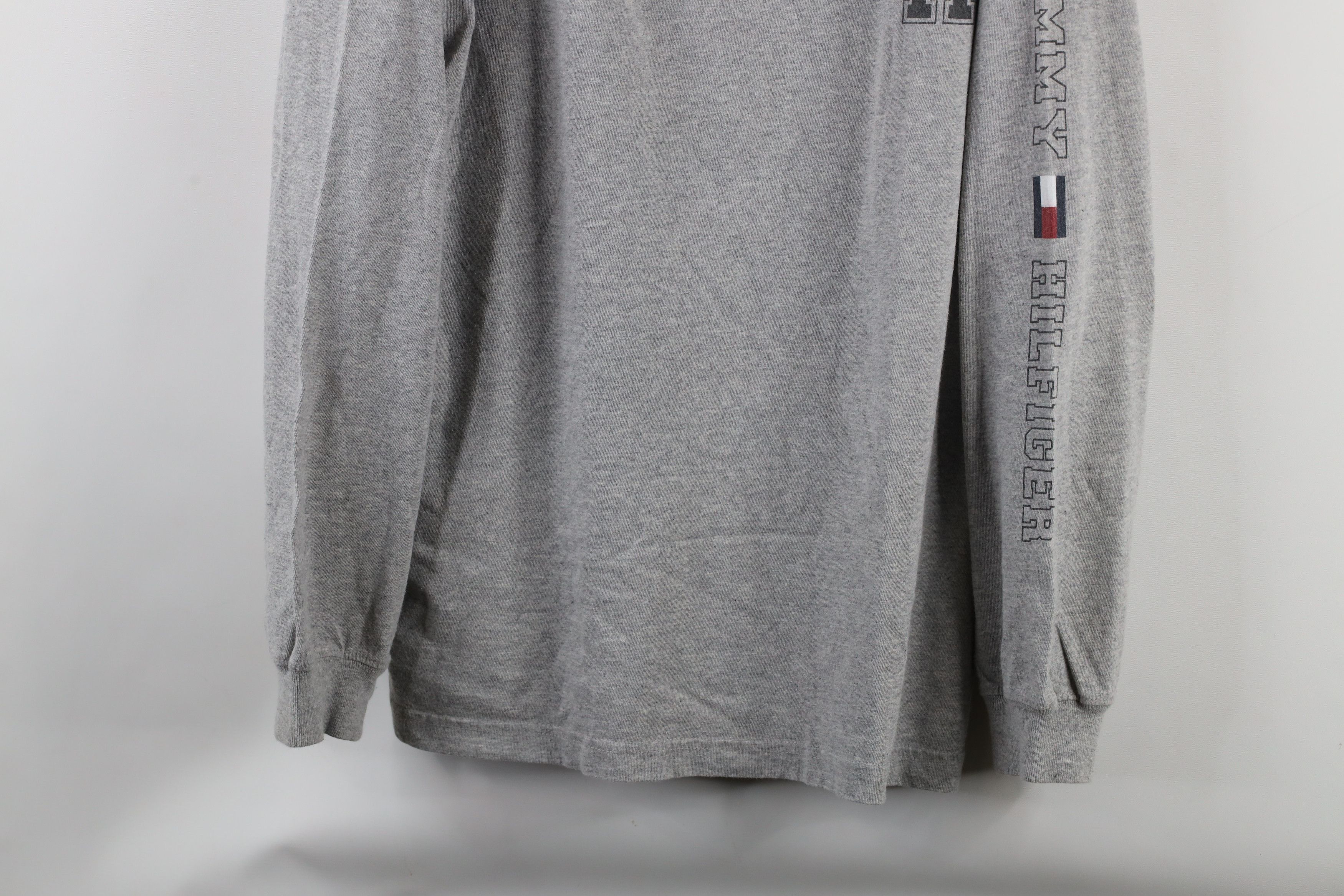 Tommy Hilfiger × Vintage Vintage 90s Tommy Hilfiger Out Long Sleeve T-Shirt Gray Size US L / EU 52-54 / 3 - 3 Thumbnail