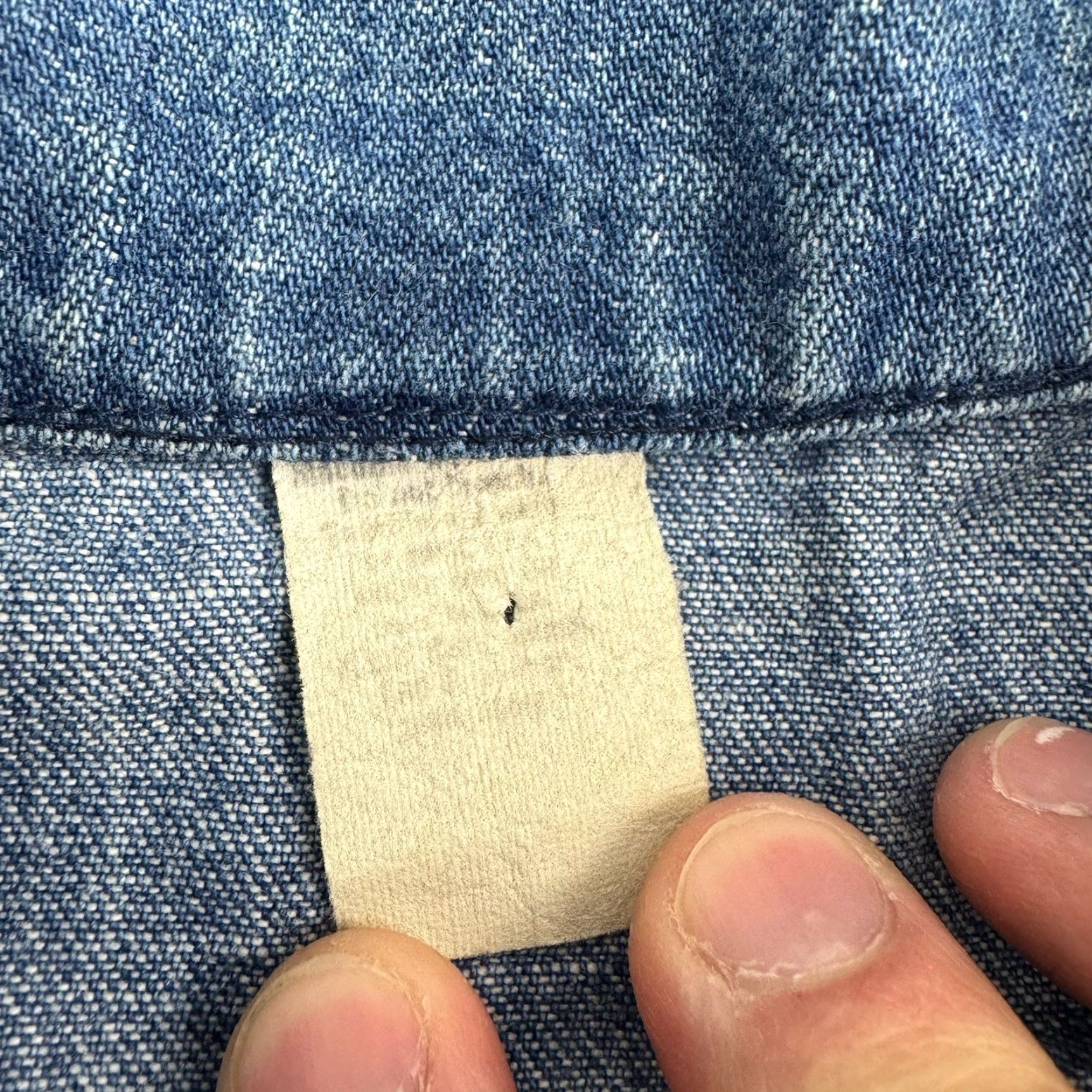 Denime VINTAGE Denim Button-Up Shirt Adult Medium Blue 70s Hipster Western Casual Men's M Size US M / EU 48-50 / 2 - 3 Thumbnail