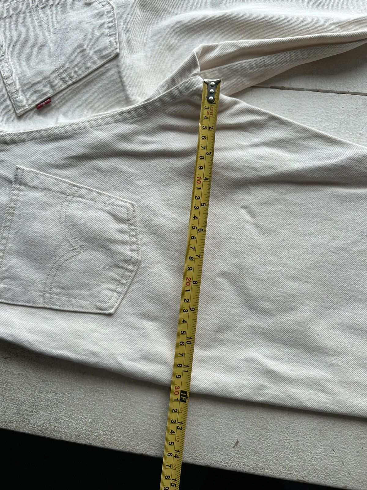 Levi's WHITE🚨Vintage 90s Levis Jeans 597 02 y2k Denim Size US 28 / EU 44 - 17 Thumbnail