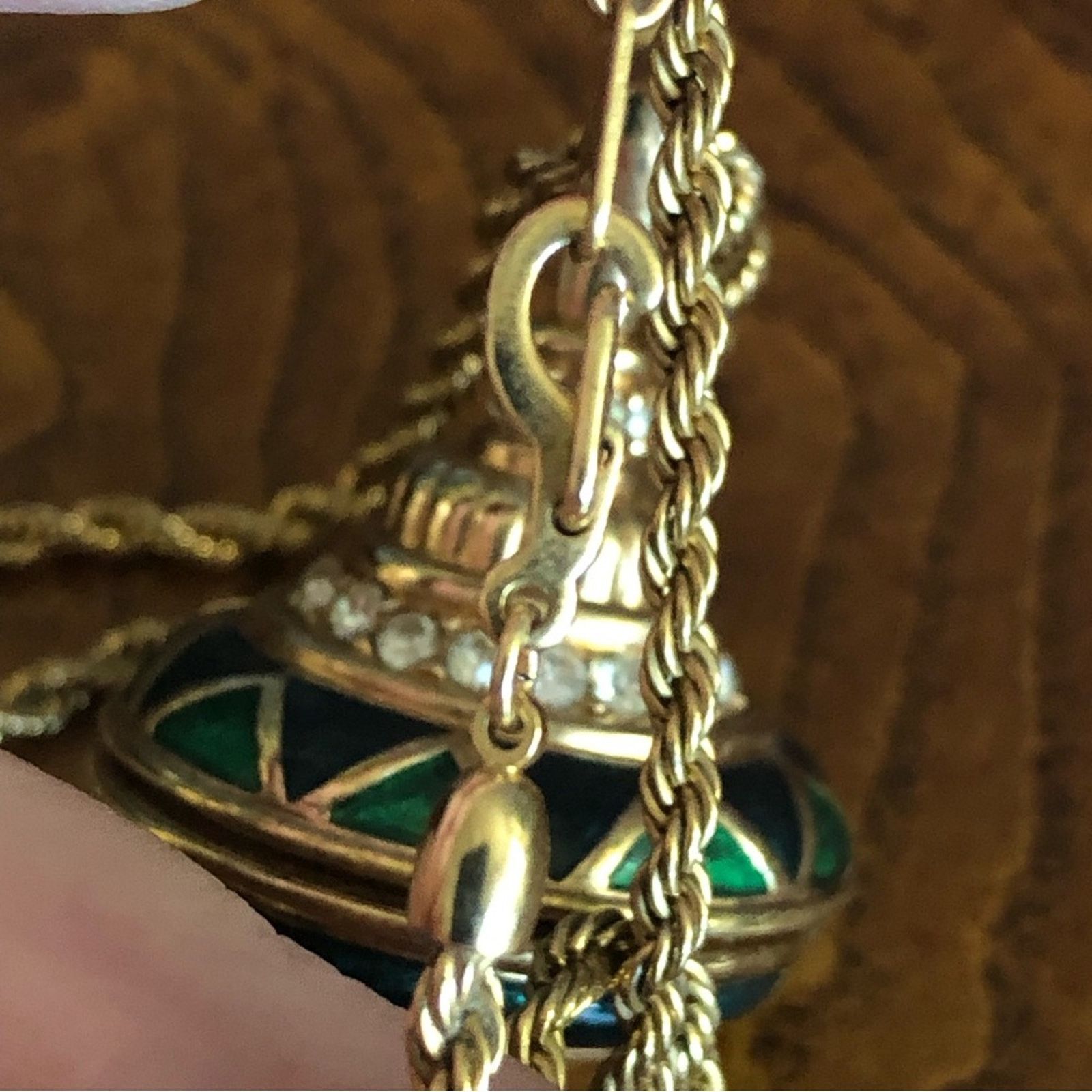 Swarovski Vintage Swarovski enamel crystal ornament dreidel necklac Size ONE SIZE - 10 Thumbnail