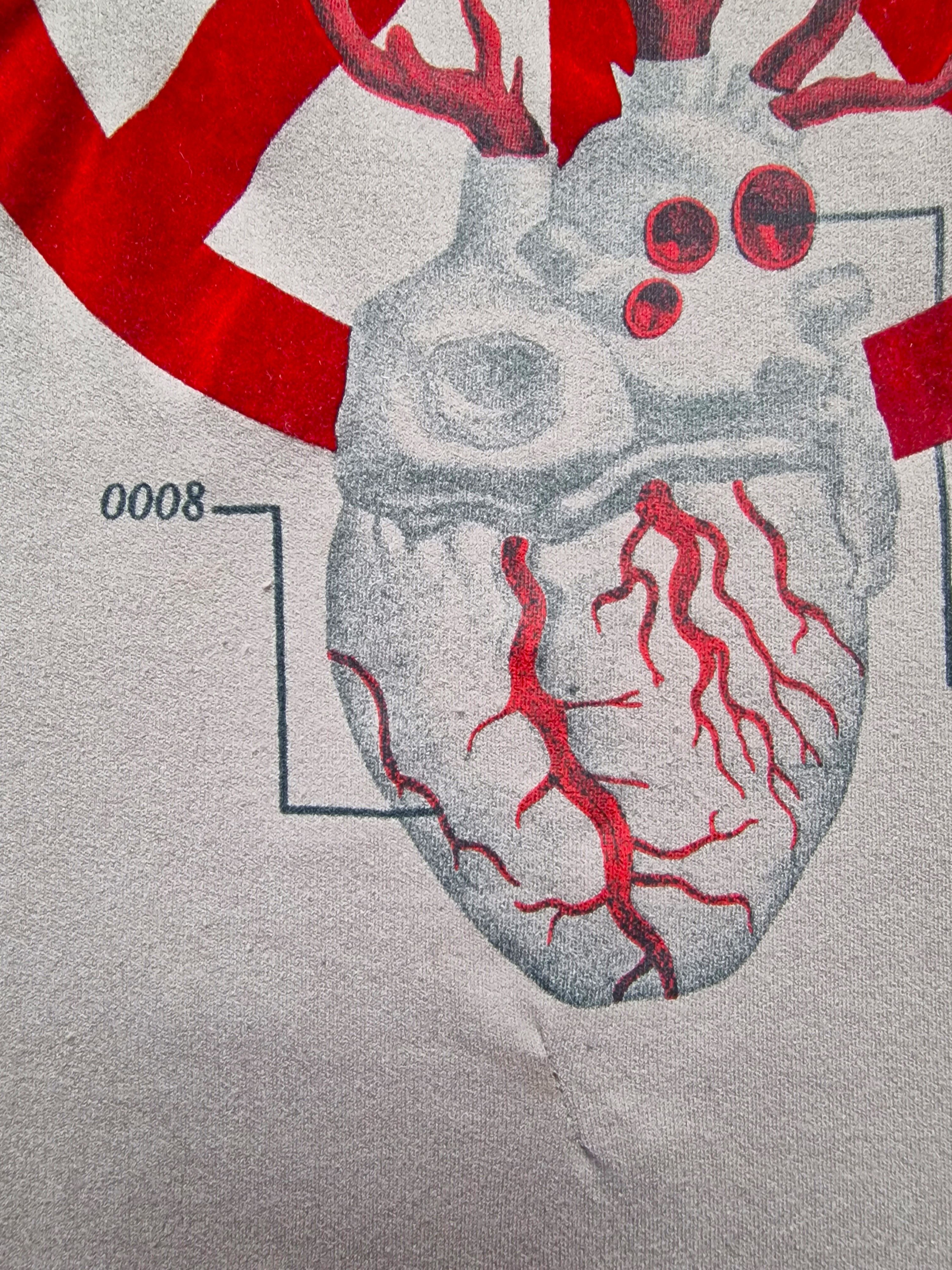 Jean Paul Gaultier Jean Paul Gaultier Heart Peace Symbol Men T-shirt Tee Top Size US L / EU 52-54 / 3 - 4 Thumbnail