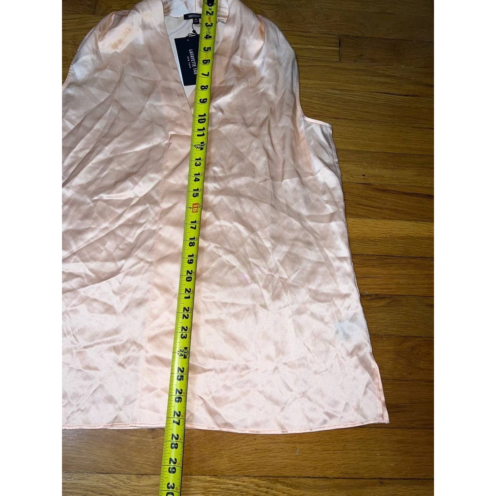 Lafayette 148 Lafayette 148 blouse peach silky Medium A002050 Size M / US 6-8 / IT 42-44 - 2 Thumbnail