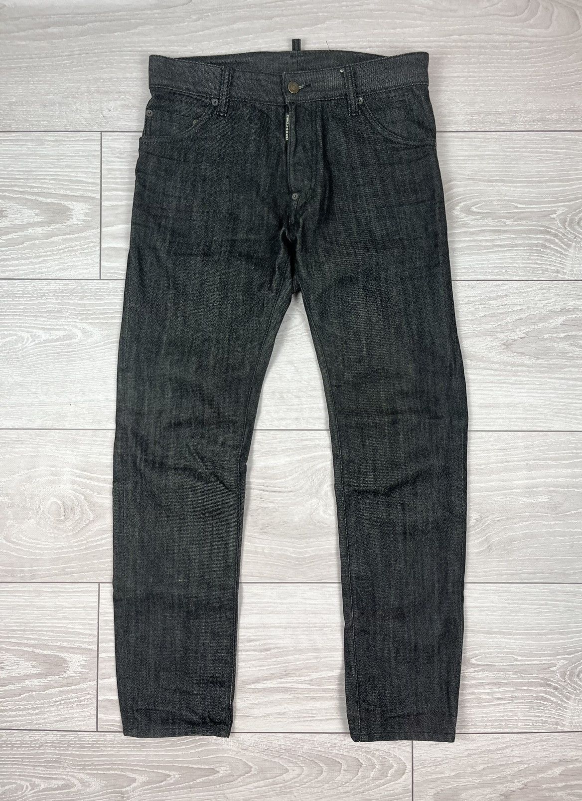 Dsquared2 Dsquared2 Vintage Black Cotton Slim Biker Denim Pants Size US 30 / EU 46 - 1 Thumbnail