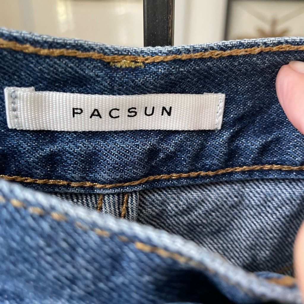 Pacsun PacSun Tie Dye High Waisted Straight Leg Jeans 30 Size 30" / US 8 / IT 44 - 6 Thumbnail
