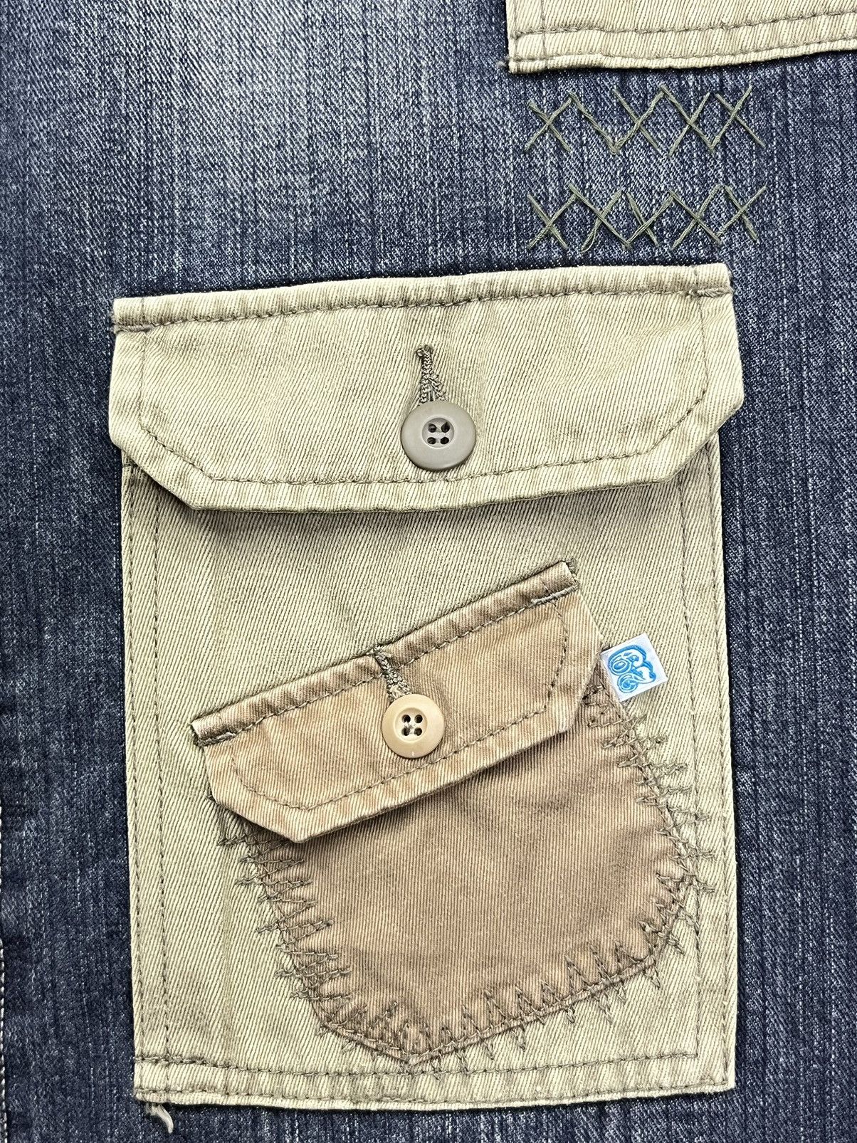 291295=Homme 291295=Homme Multi Pocket Flare Jeans Y2K Techwear Size US 32 / EU 48 - 10 Thumbnail