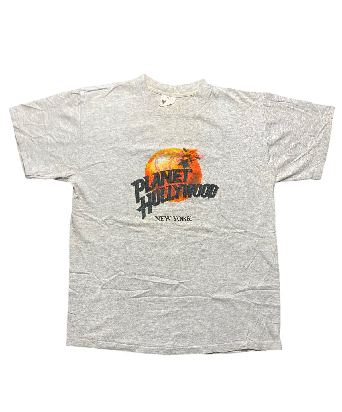 VINTAGE PLANET HOLLYWOOD NEW YORK FRONT DESIGN TEE