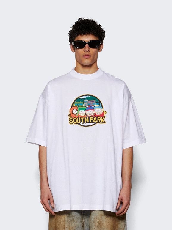 o1mle0226 Southpark Oversized T-Shirt in White