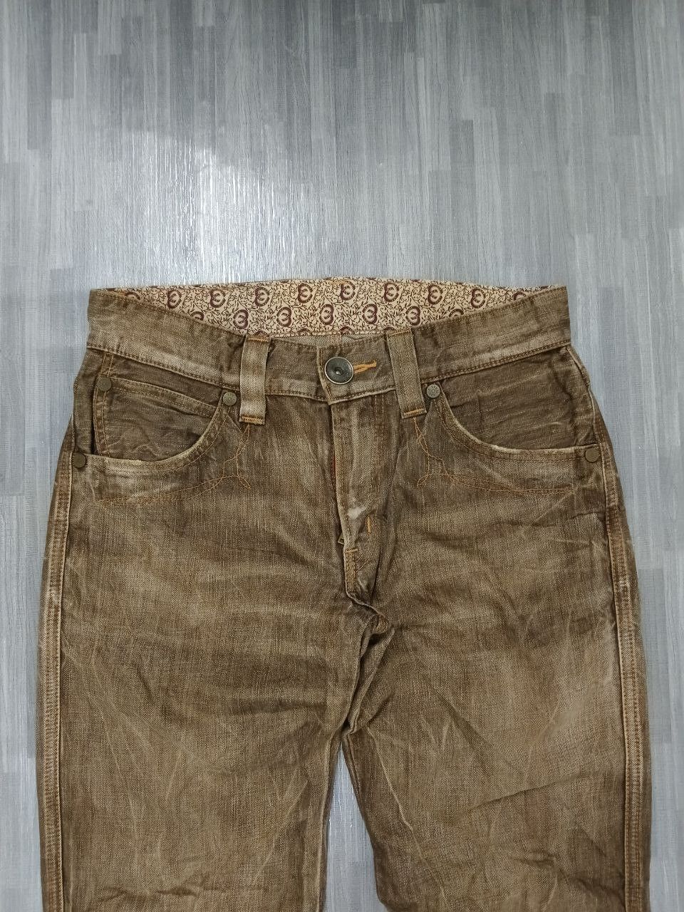 Edwin SiCK WASHED BROWN ⚡ EDWIN DENIM PANTS Size US 30 / EU 46 - 4 Thumbnail