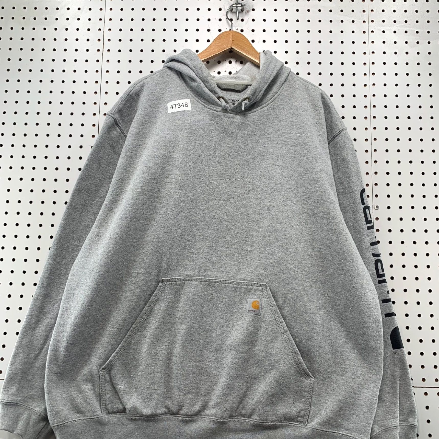 Carhartt Carhartt Hoodie Sweatshirt Mens 2XL Gray Loose Fit Fleece Hooded Workwear Size US XXL / EU 58 / 5 - 4 Thumbnail