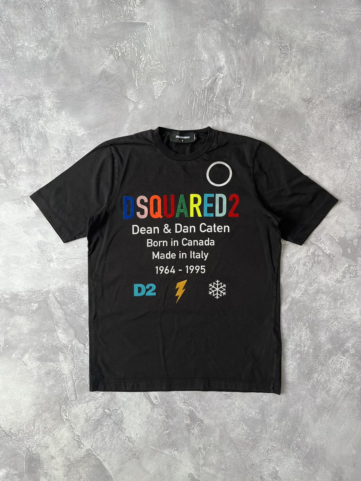 Dsquared2 Dsquared2 Multicolor Logo T-Shirt Black Size US S / EU 44-46 / 1 - 1 Thumbnail