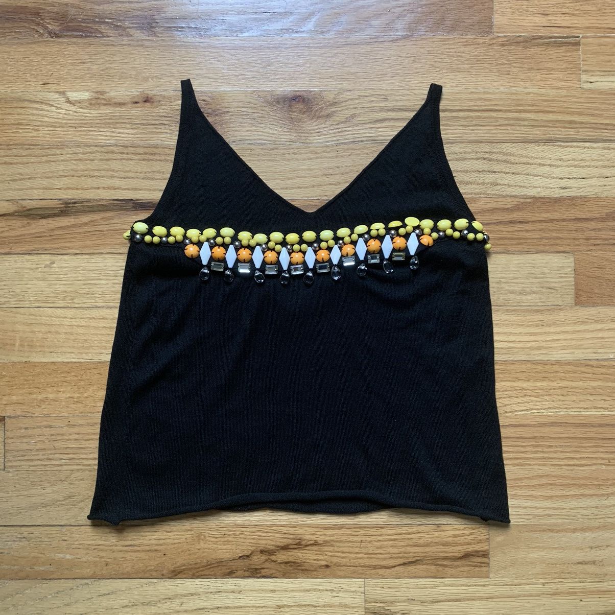 image of Chloe x Phoebe Philo Ss2002 Hand-Beaded Crop Top, Women's (Size Small)