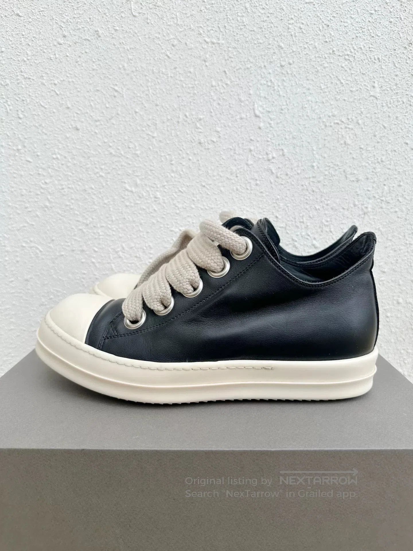 Rick Owens Rick Owens RO Leather Thick Lace Sneakers. Size US 8 / EU 41 - 1 Thumbnail