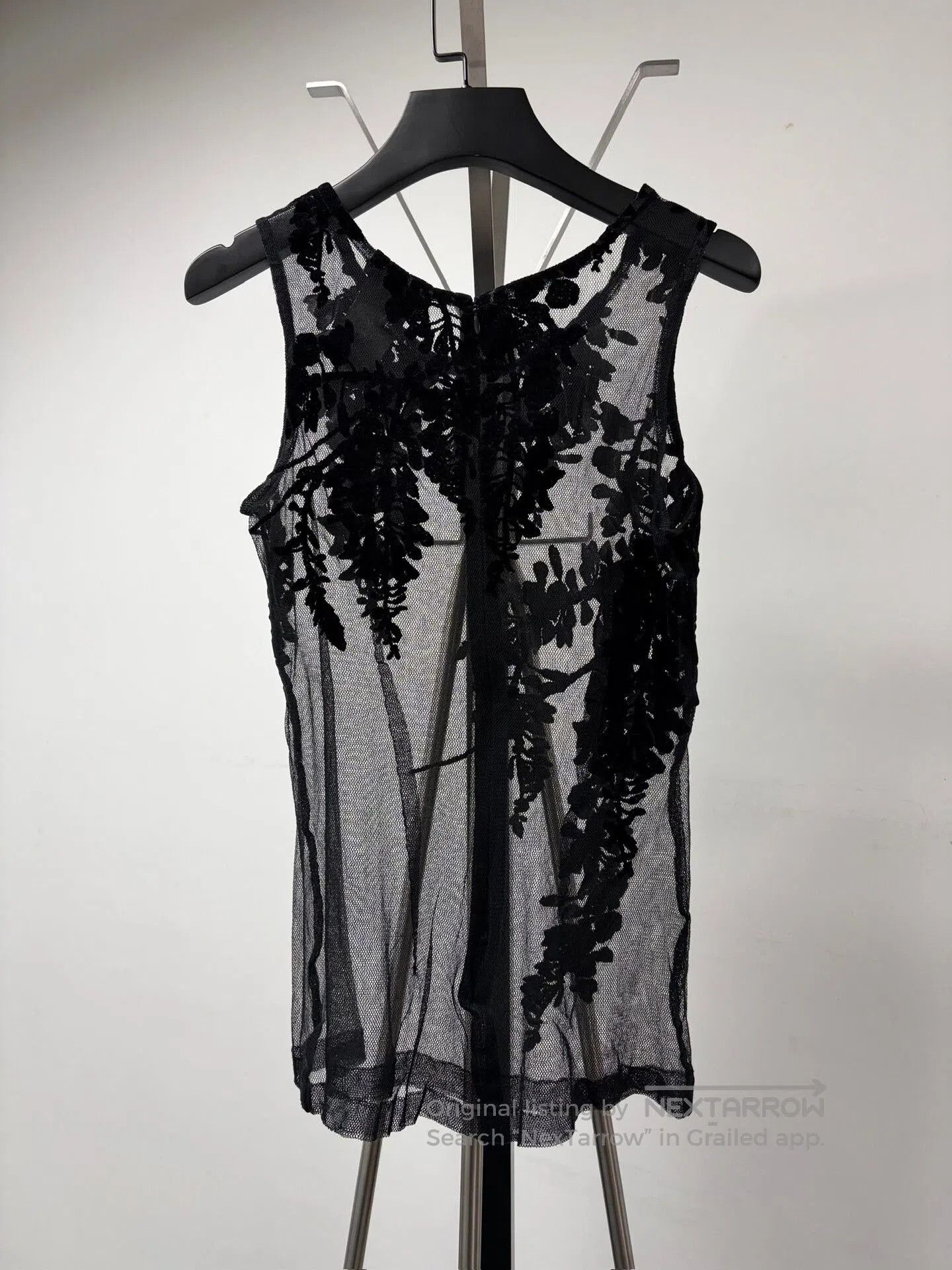 Ann Demeulemeester Ann Demeulemeester Sheer Floral Top. Size XXS / US 00 / IT 34 - 3 Thumbnail