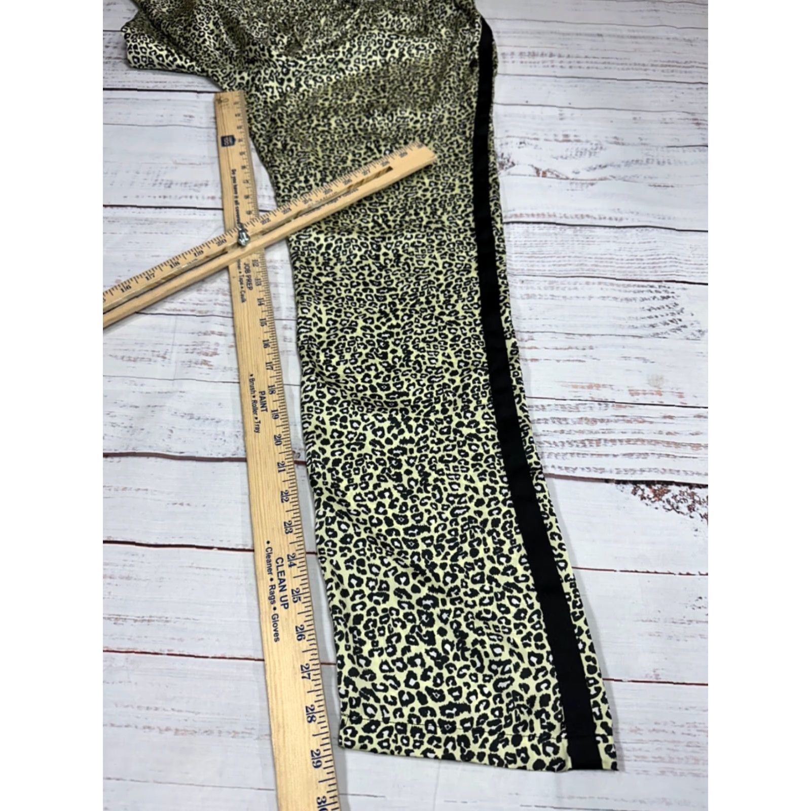 Maison Scotch Maison Scotch Womens Pants Miami Deco Leopard Print Pull On Sz 3 Green Black Size 26" / US 2 / IT 38 - 2 Thumbnail