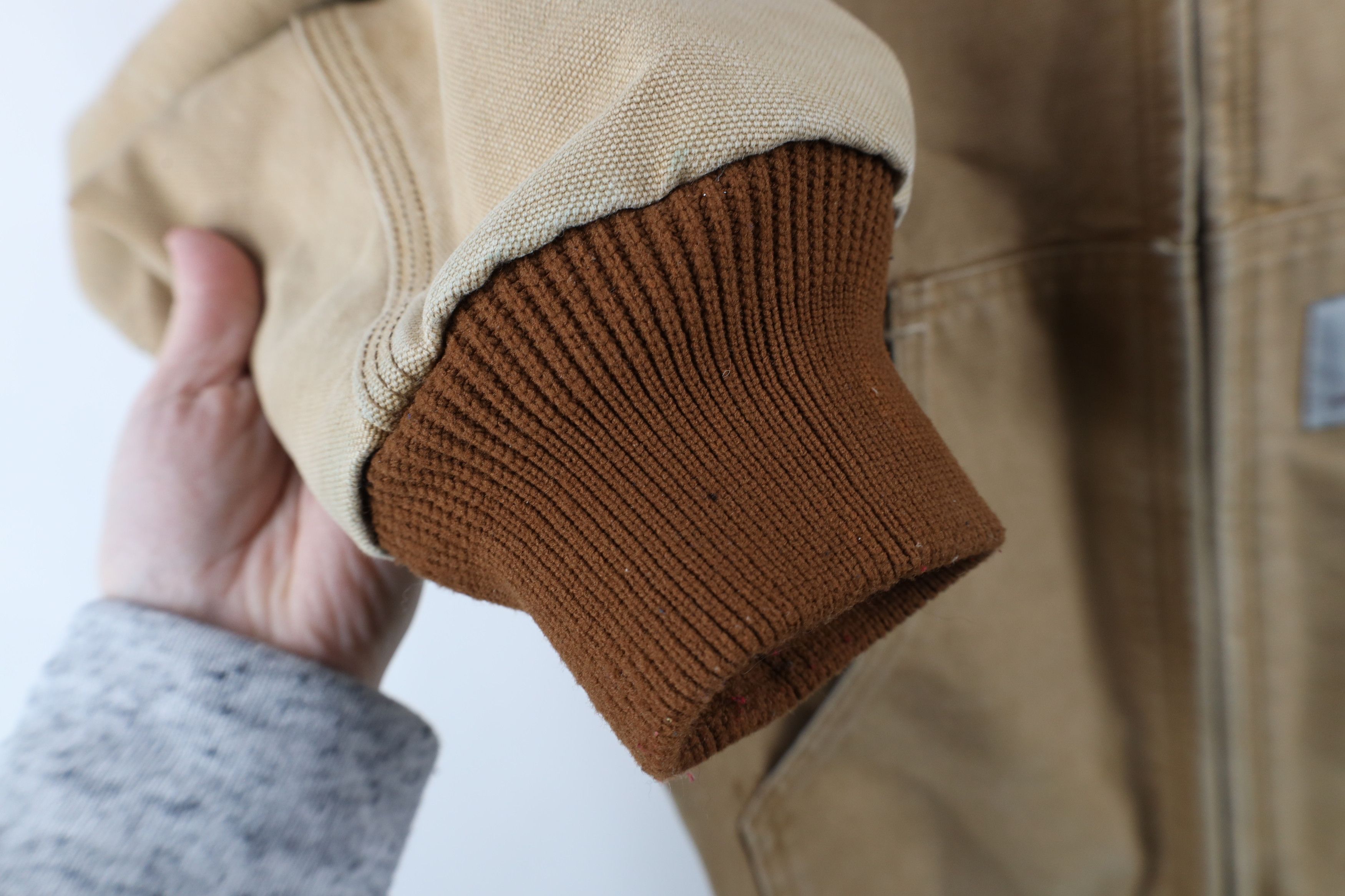 Carhartt × Vintage Vintage 90s Carhartt Full Zip Hooded Jacket Duck Brown USA Size US M / EU 48-50 / 2 - 8 Thumbnail