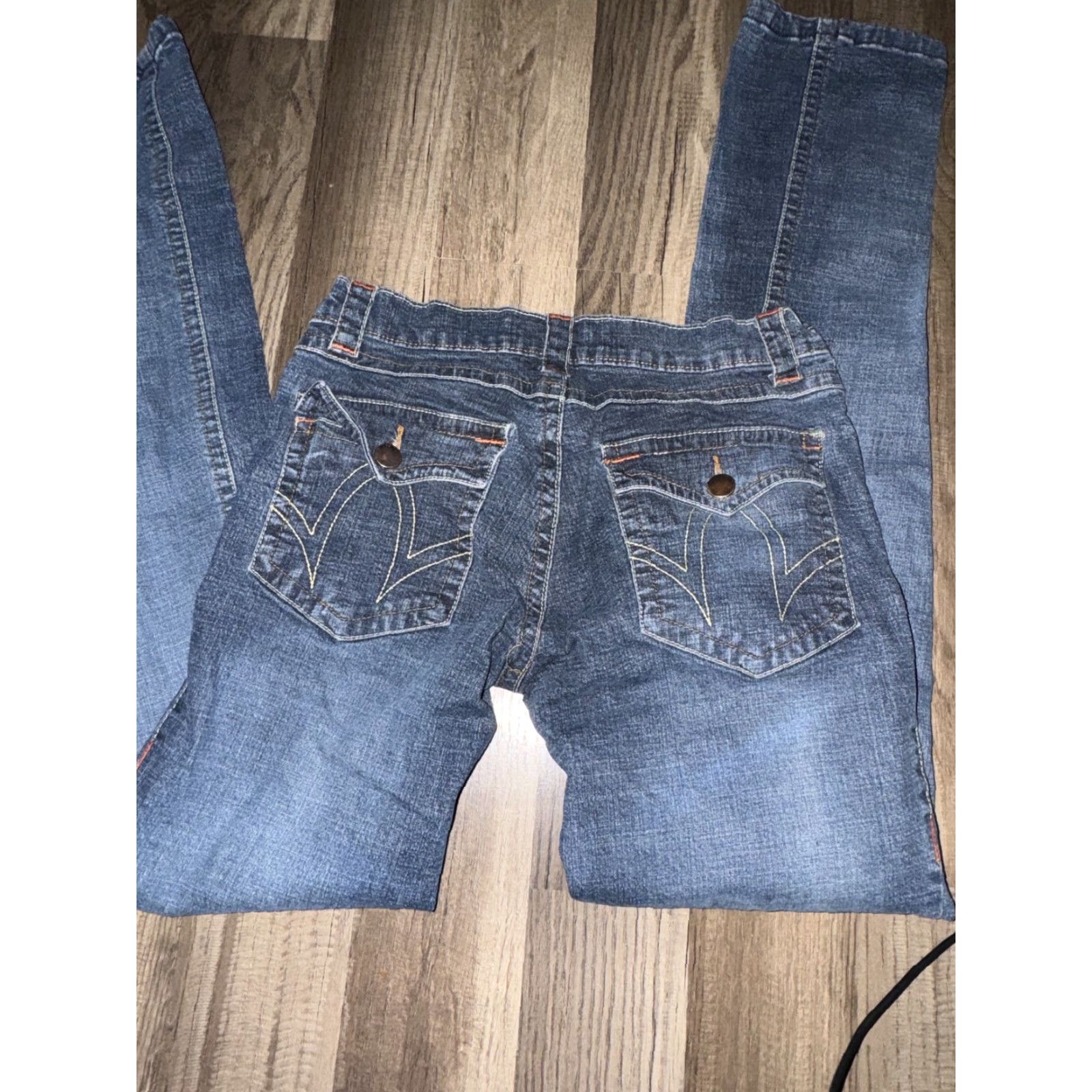Mossimo VINTAGE Mossimo Jeans Women Skinny Blue 28x33 Size 5 Juniors Mens/ Womens Size 27" / US 4 / IT 40 - 4 Thumbnail