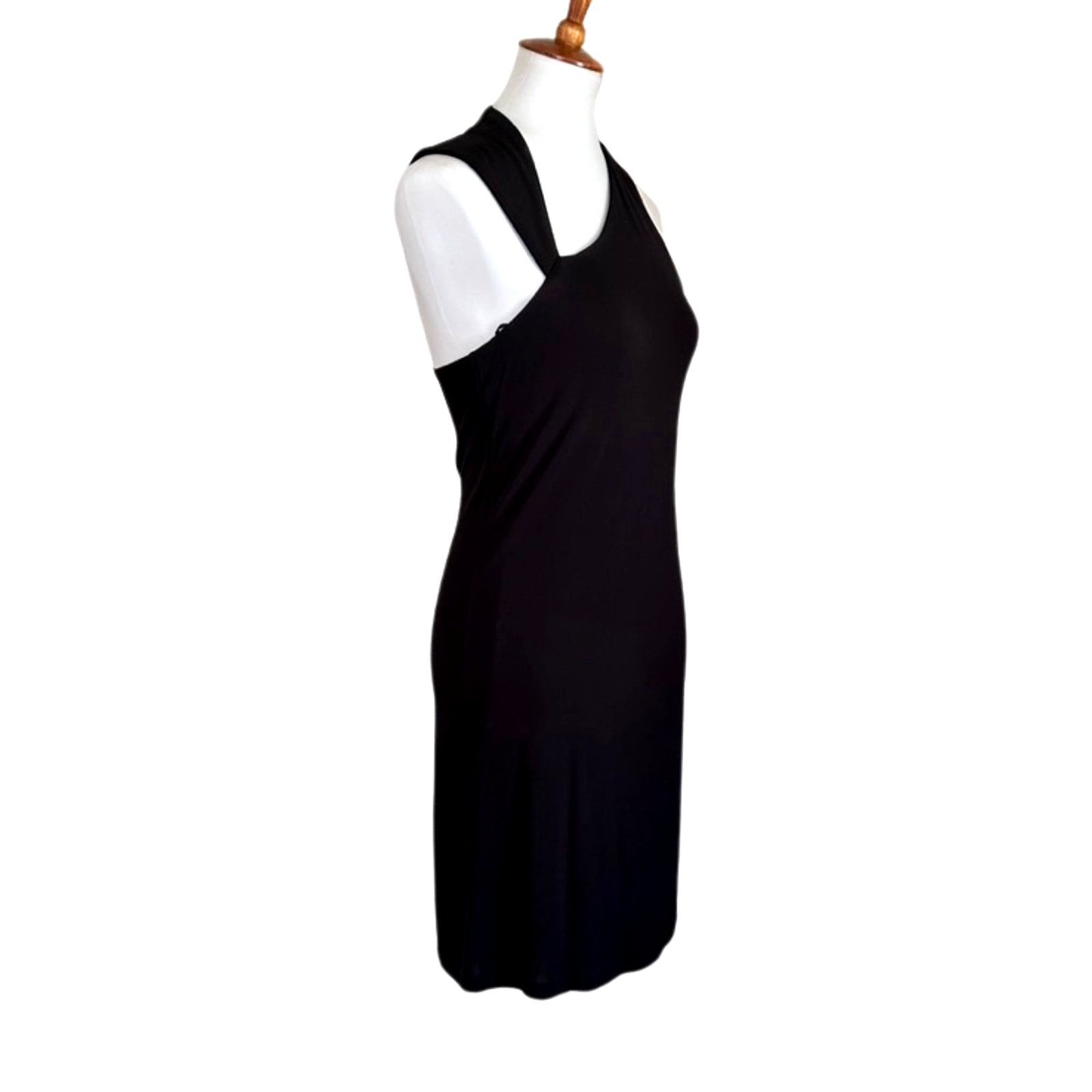 Halston Heritage Halston Heritage Black Asymmetric One-Shoulder Dress Size XS / US 0-2 / IT 36-38 - 1 Thumbnail