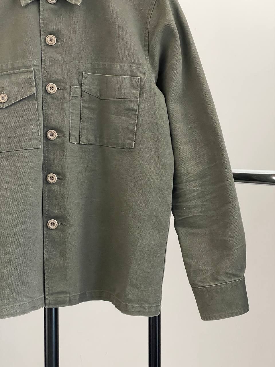 Nudie Jeans Nudie Jeans Sten Army Canvas Overshirt Military Style Jacket Size US M / EU 48-50 / 2 - 5 Thumbnail
