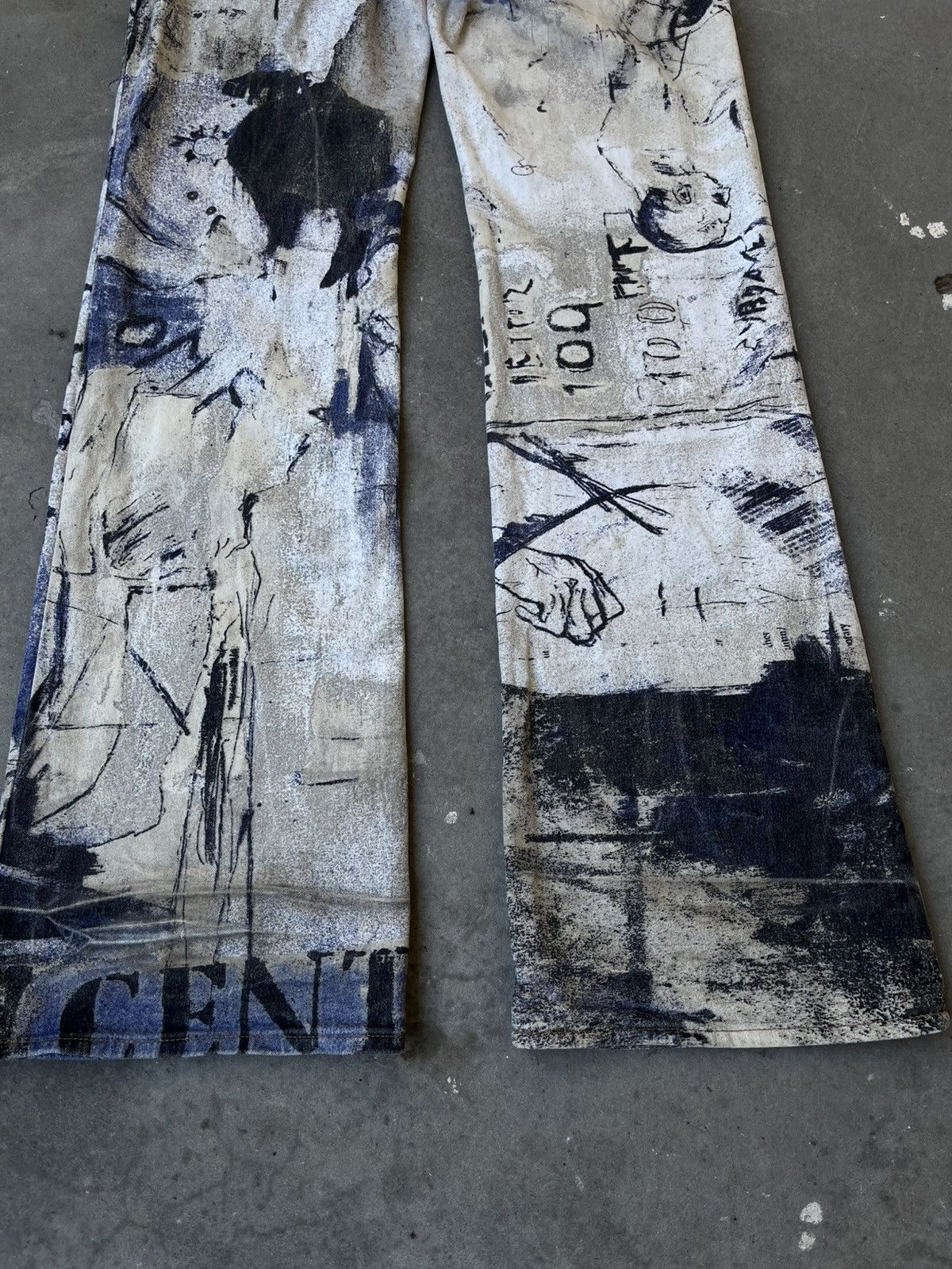 Just Cavalli Just Cavalli Art Print Napoleon Jeans - 2000s archieve piece Size US 30 / EU 46 - 10 Thumbnail