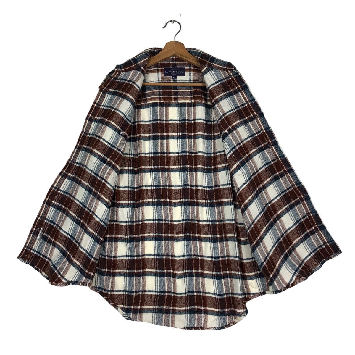 Japanese Brand 🔥Vintage Flannel Shirt Chore Jacket Canterbury Wood Tartan Size US M / EU 48-50 / 2 - 13 Thumbnail