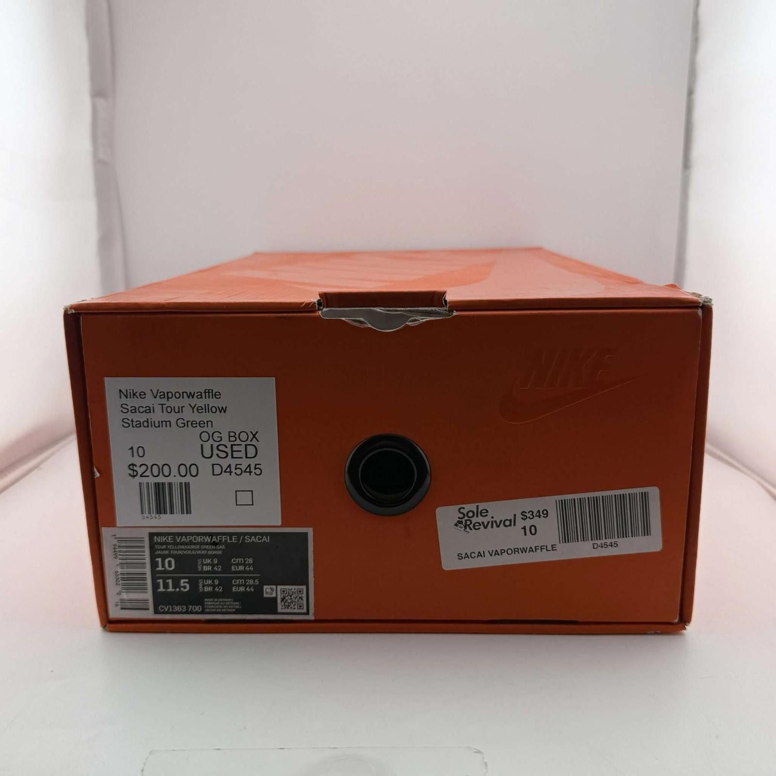 Nike Nike VaporWaffle Sacai US 10 Used with Box CV1363-700 Size US 10 / EU 43 - 7 Thumbnail
