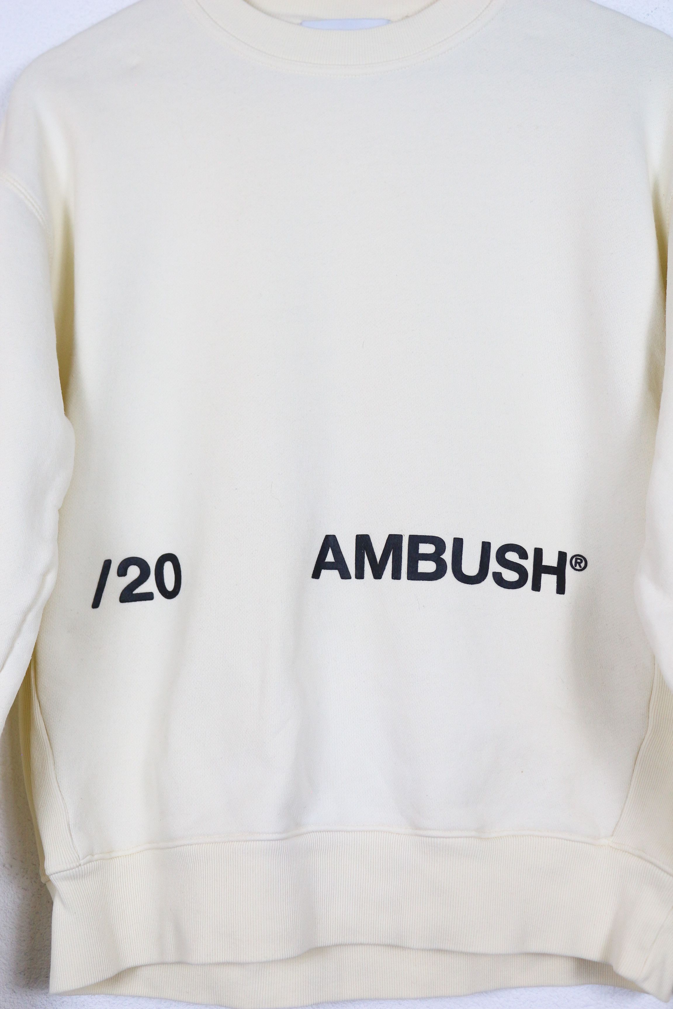 Ambush Design Ambush Boxy Oversized Logo Light Beige Sweatshirt Size US S / EU 44-46 / 1 - 3 Thumbnail