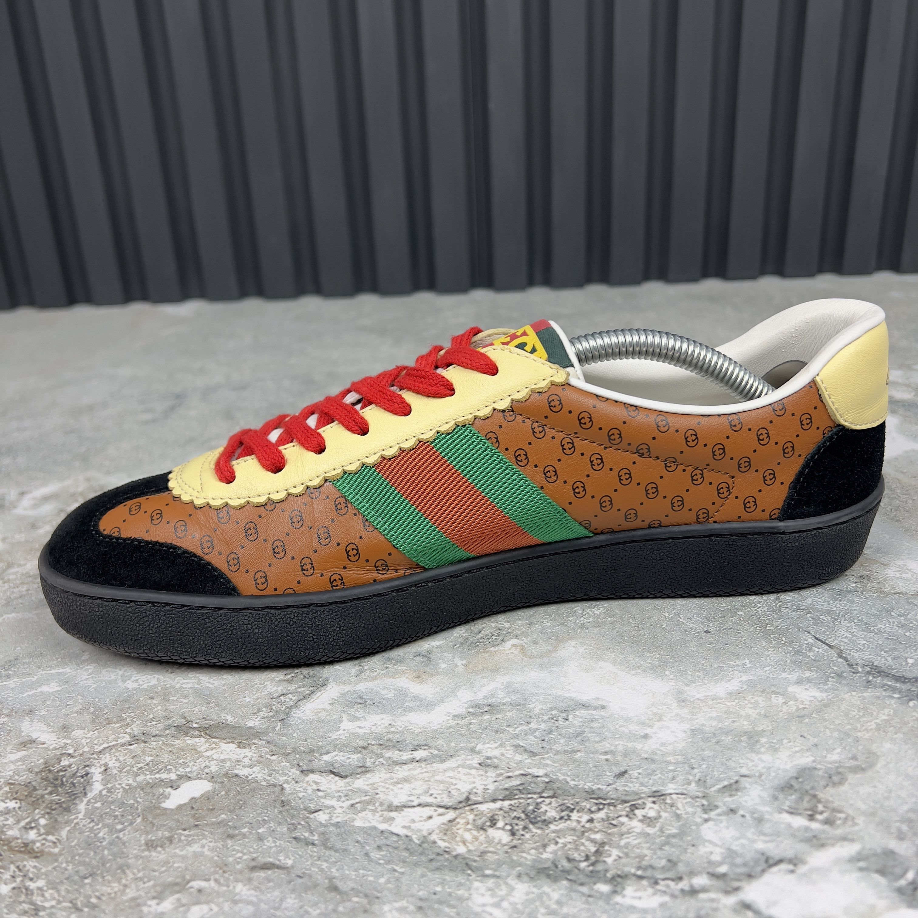Gucci Gucci x Dapper Dan Web G74 GG Monogram Sneakers Leather Size US 8.5 / IT 38.5 - 5 Thumbnail