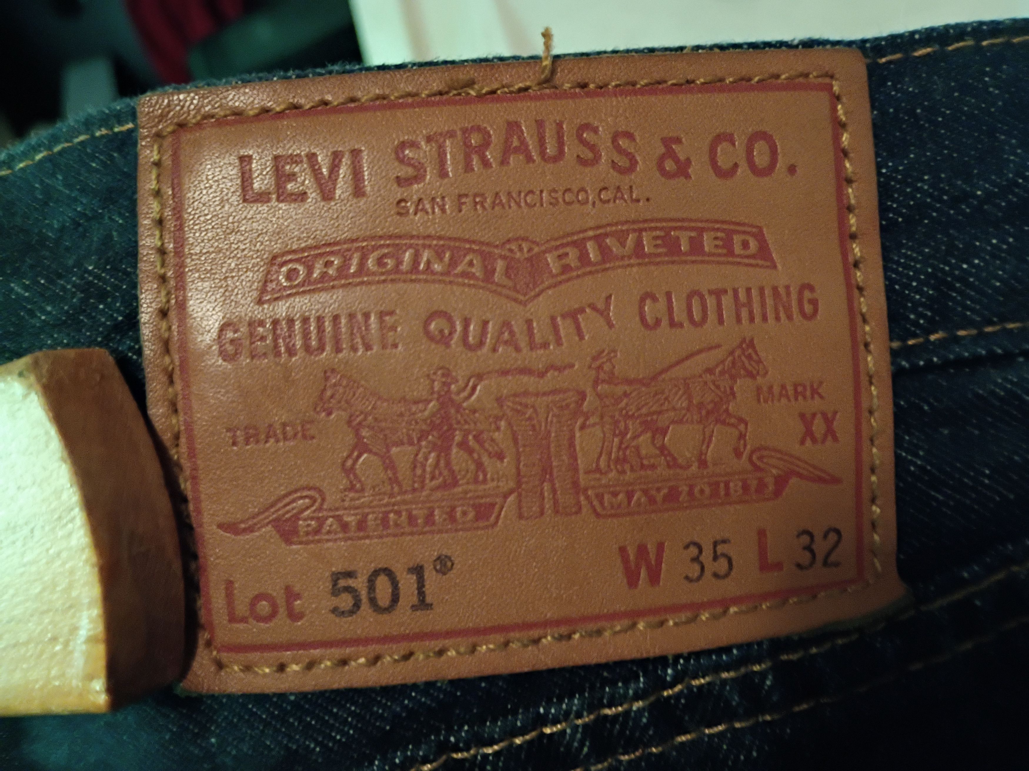 Levi's Levi's premium 501 Selvedge Denim Great condition size 35x32 Size US 35 - 7 Thumbnail