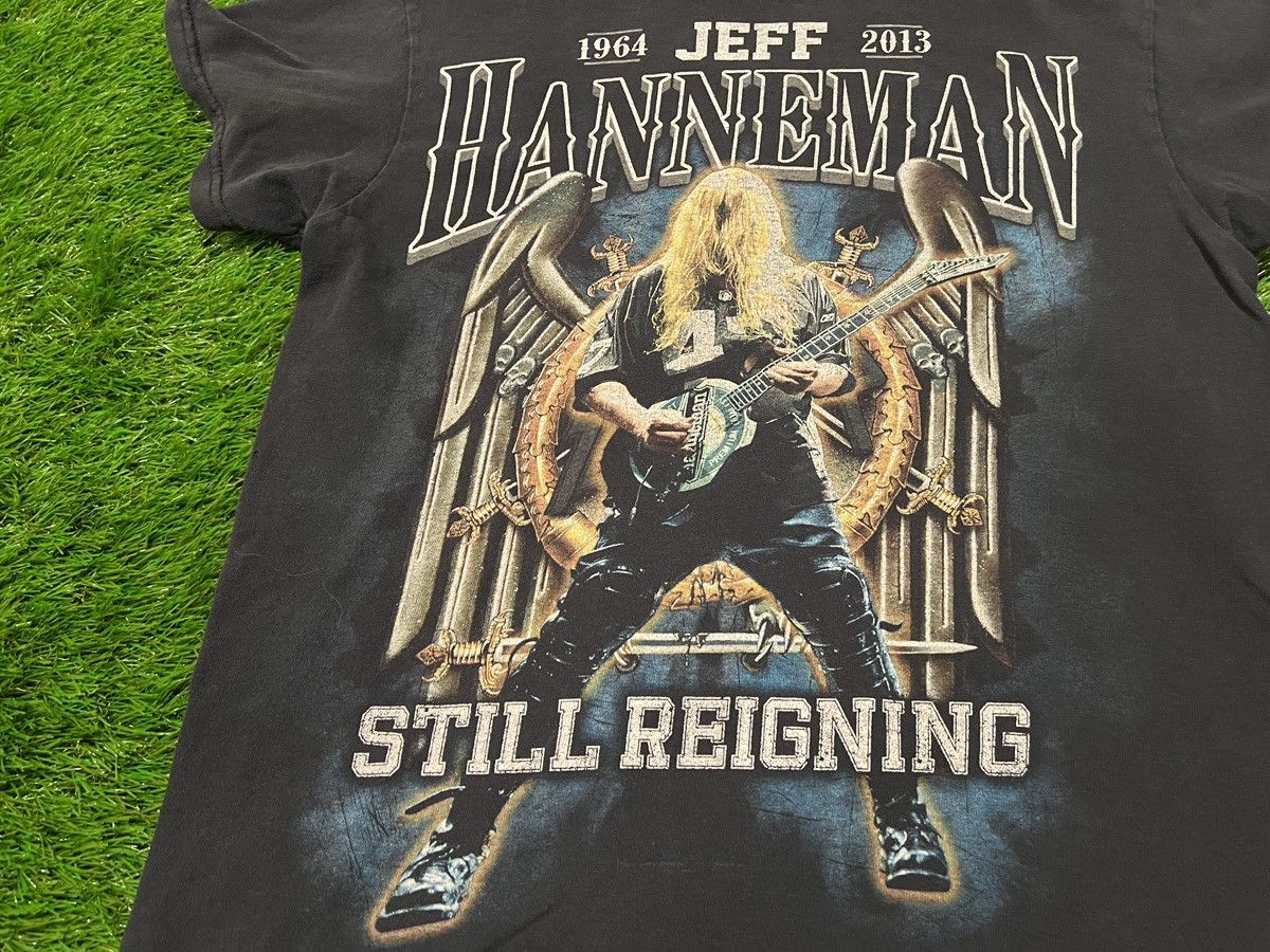 Band Tees × Vintage Rare Slayer Jeff Hannemen Still Reigning RIP Promo Shirt Size US S / EU 44-46 / 1 - 2 Thumbnail