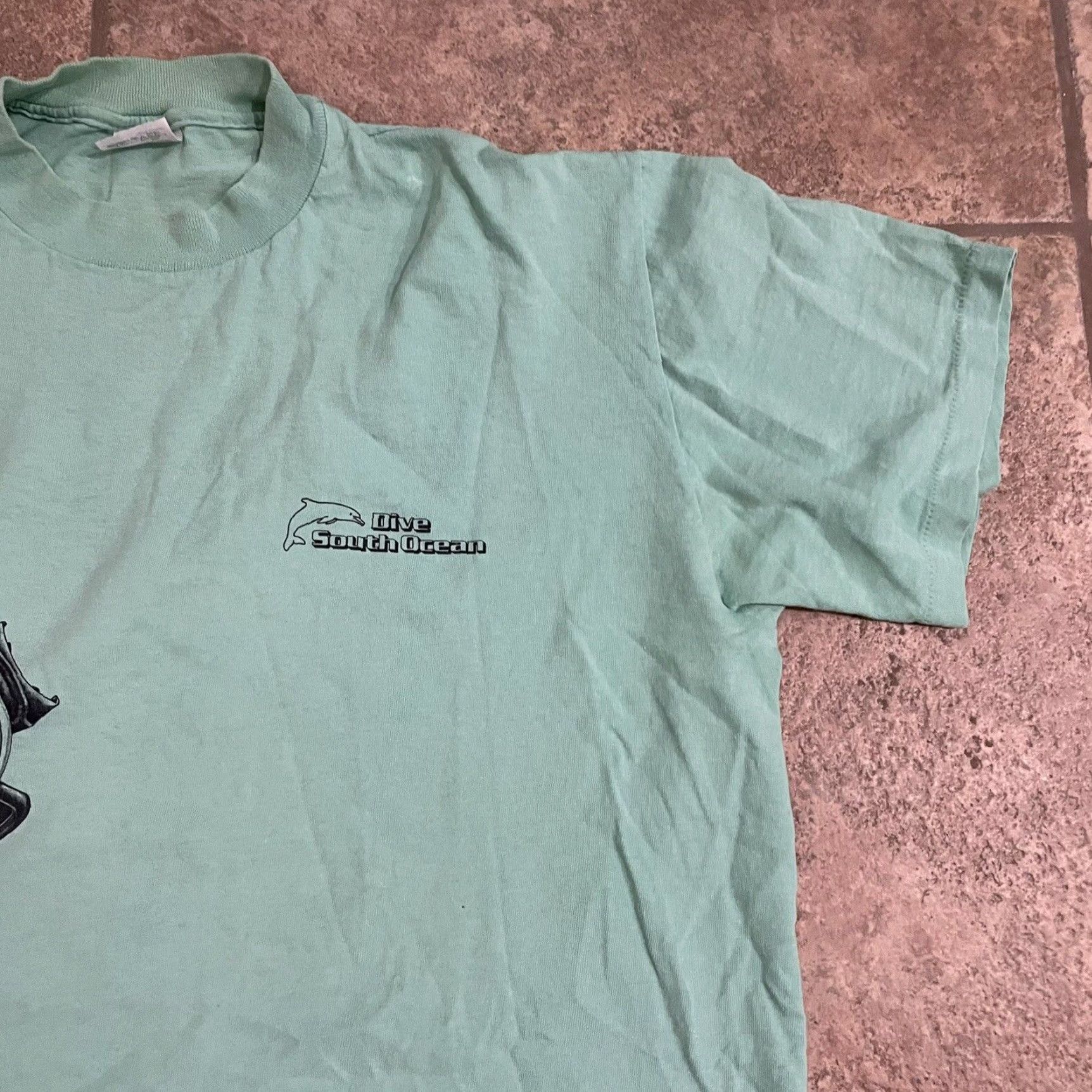 Vintage VINTAGE Stedman Tee Mens XL Blue USA Stitch Graphic Ocean Dive Size US XL / EU 56 / 4 - 3 Thumbnail