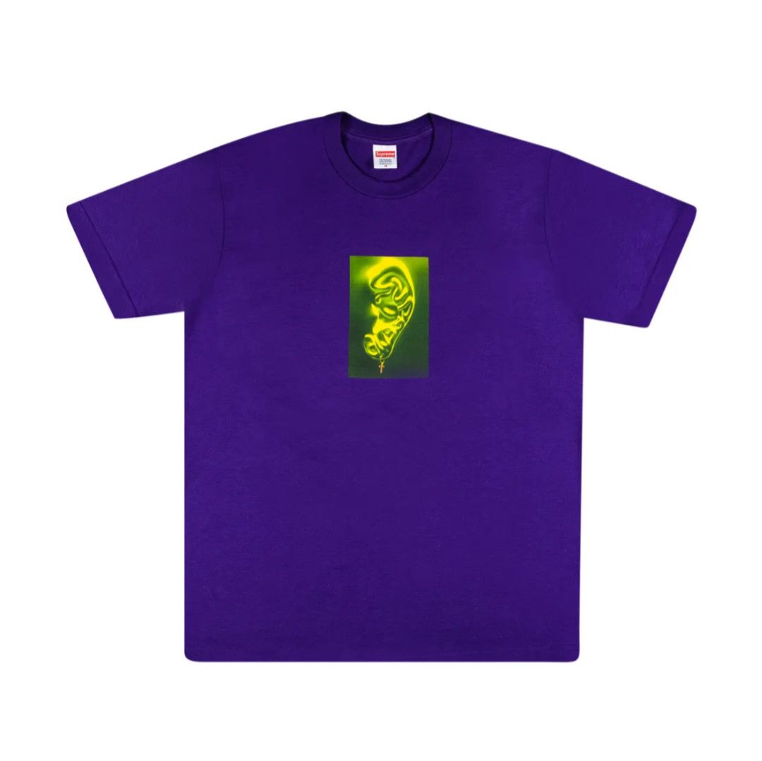 Brand New! Supreme S/S 21 Ear Tee (Purple) Large