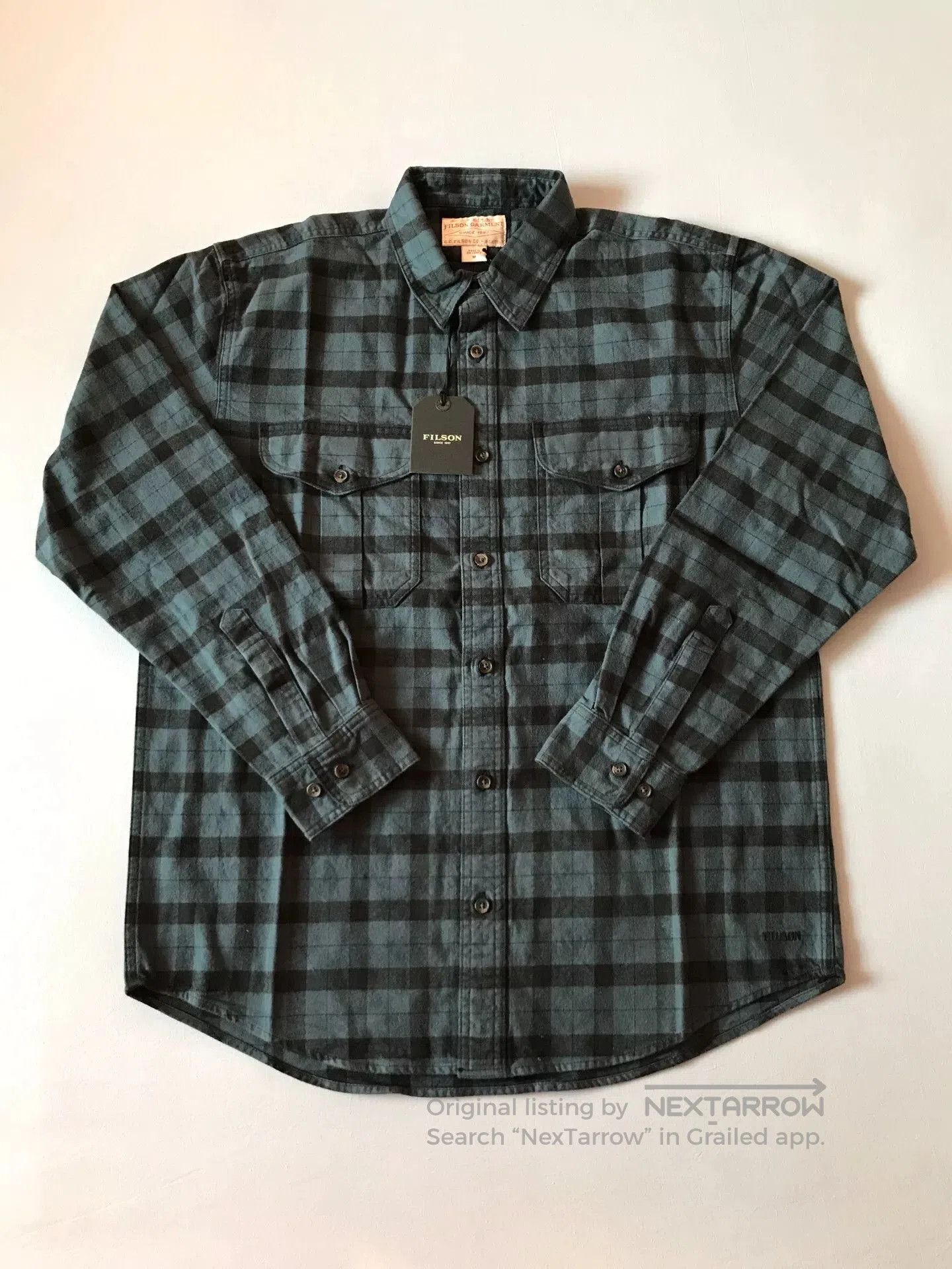 Filson Filson 11012006 Midnight Black Flannel Work Shirt. Size US M / EU 48-50 / 2 - 1 Thumbnail