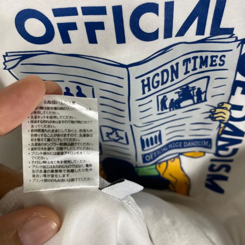 Band Tees Japanese Band OFFICIAL HIGE DANDISM One Man Tour Tee Size US L / EU 52-54 / 3 - 8 Thumbnail