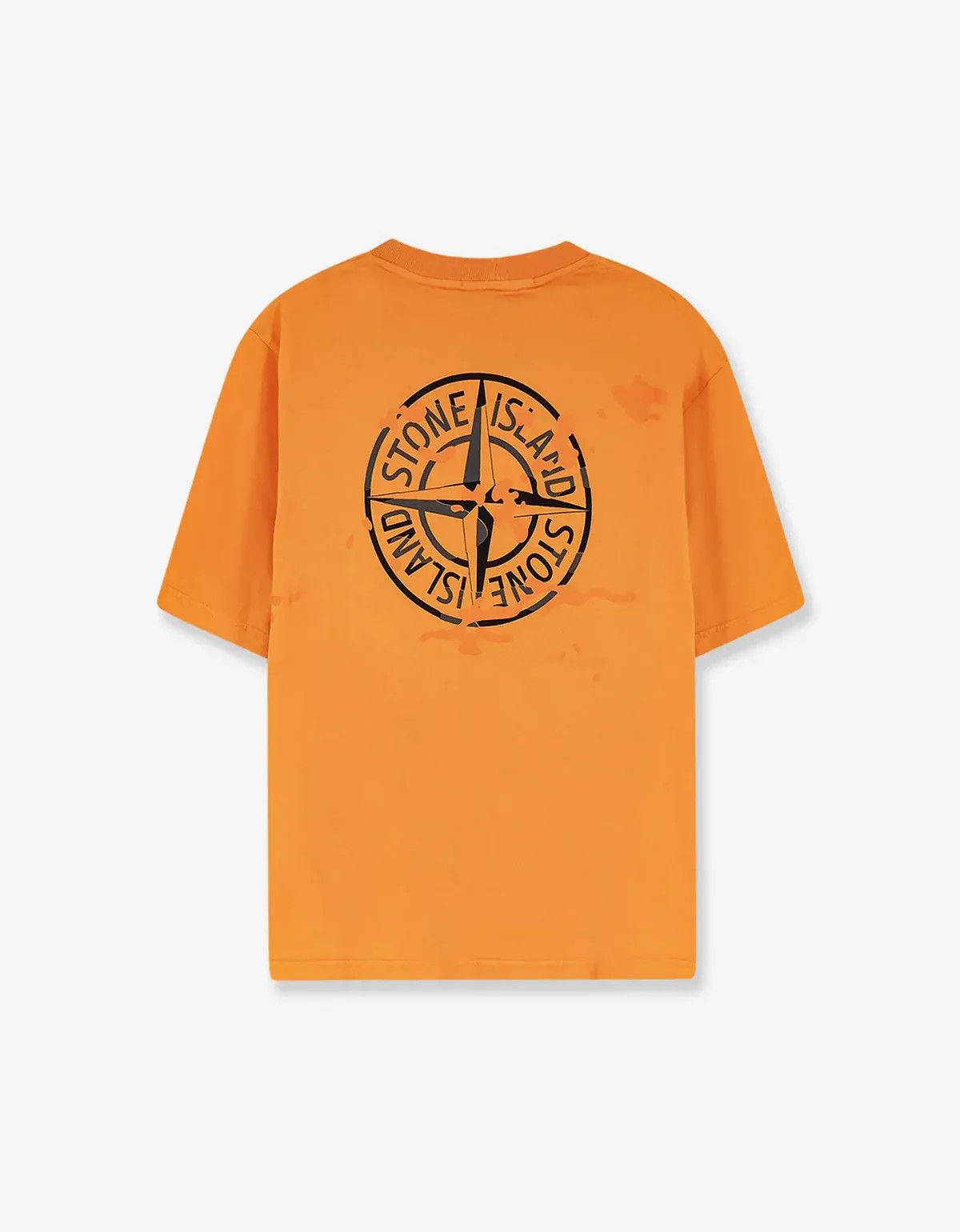 Stone Island Stone Island Orange Camo Compass Logo T-Shirt Size US XXL / EU 58 / 5 - 1 Thumbnail