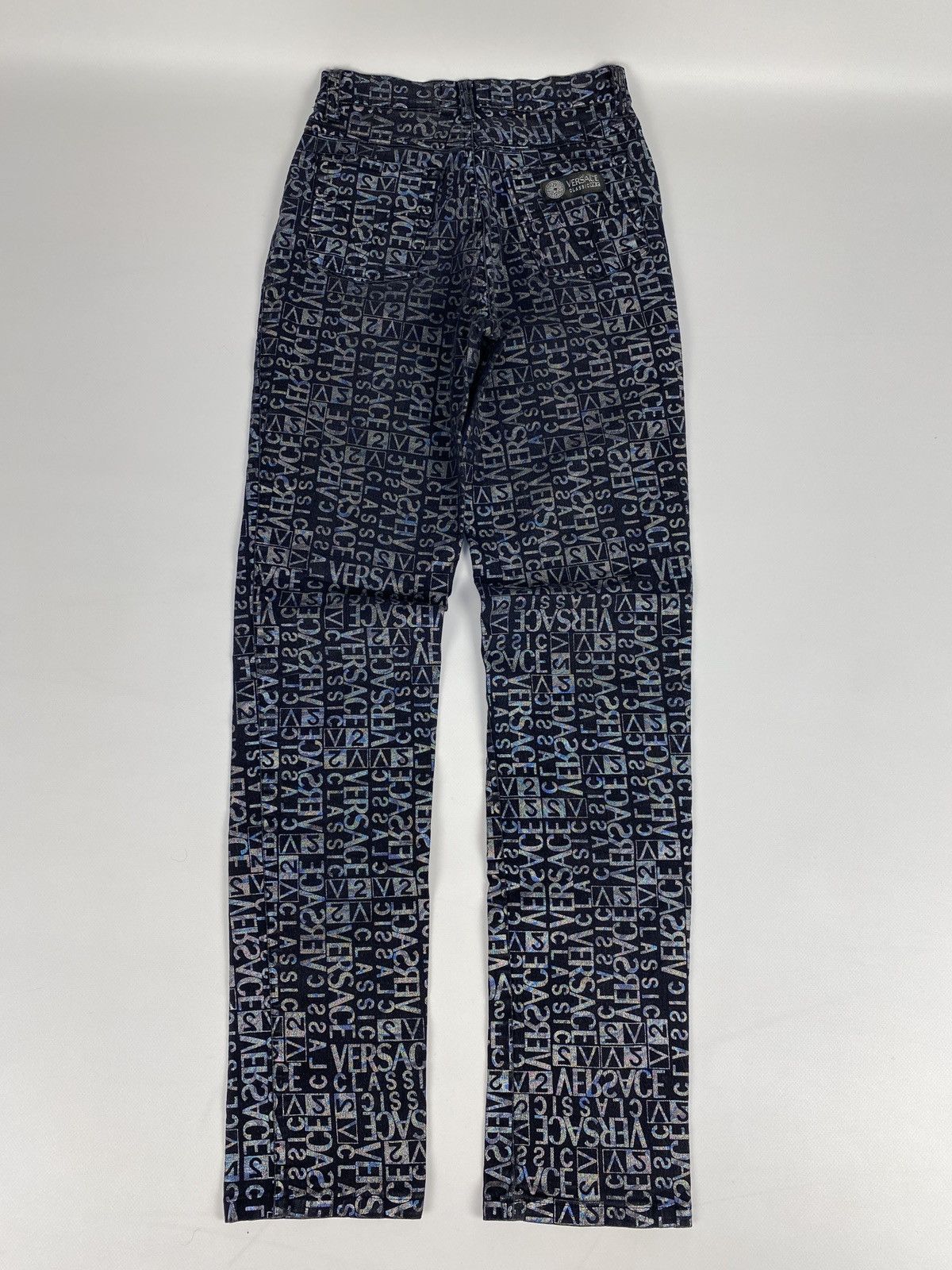 Versace Versace Monogram Printed Avant Garde Japanese Jeans Size 22" - 11 Thumbnail