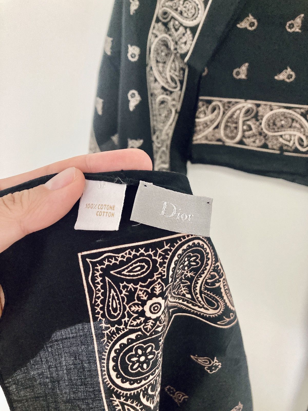 Dior DIOR HOMME BY HEDI SLIMANE 06SS Paisley Bandana Scarf Size ONE SIZE - 2 Thumbnail