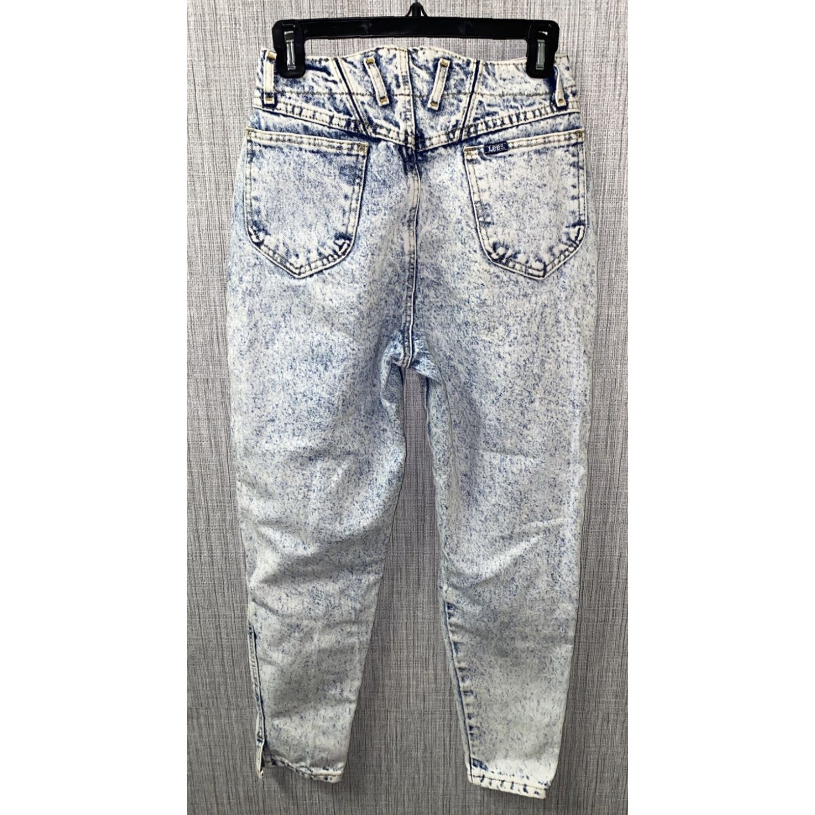 Lee Lee Womens Light Wash Zip Fly Denim Jeans Size 9M USA Made - Regular, 26 in x 29 in, Blue, Cotton, Denim, Jeans, Women, Zip Fly, Light Wash Size 26" / US 2 / IT 38 - 4 Thumbnail