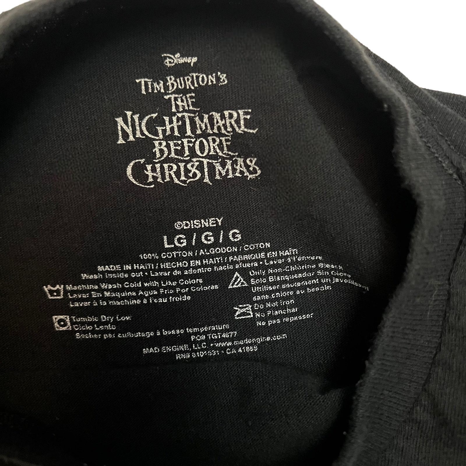 Disney Disney Nightmare Before Christmas Jack Skellington T-Shirt Size US L / EU 52-54 / 3 - 3 Thumbnail