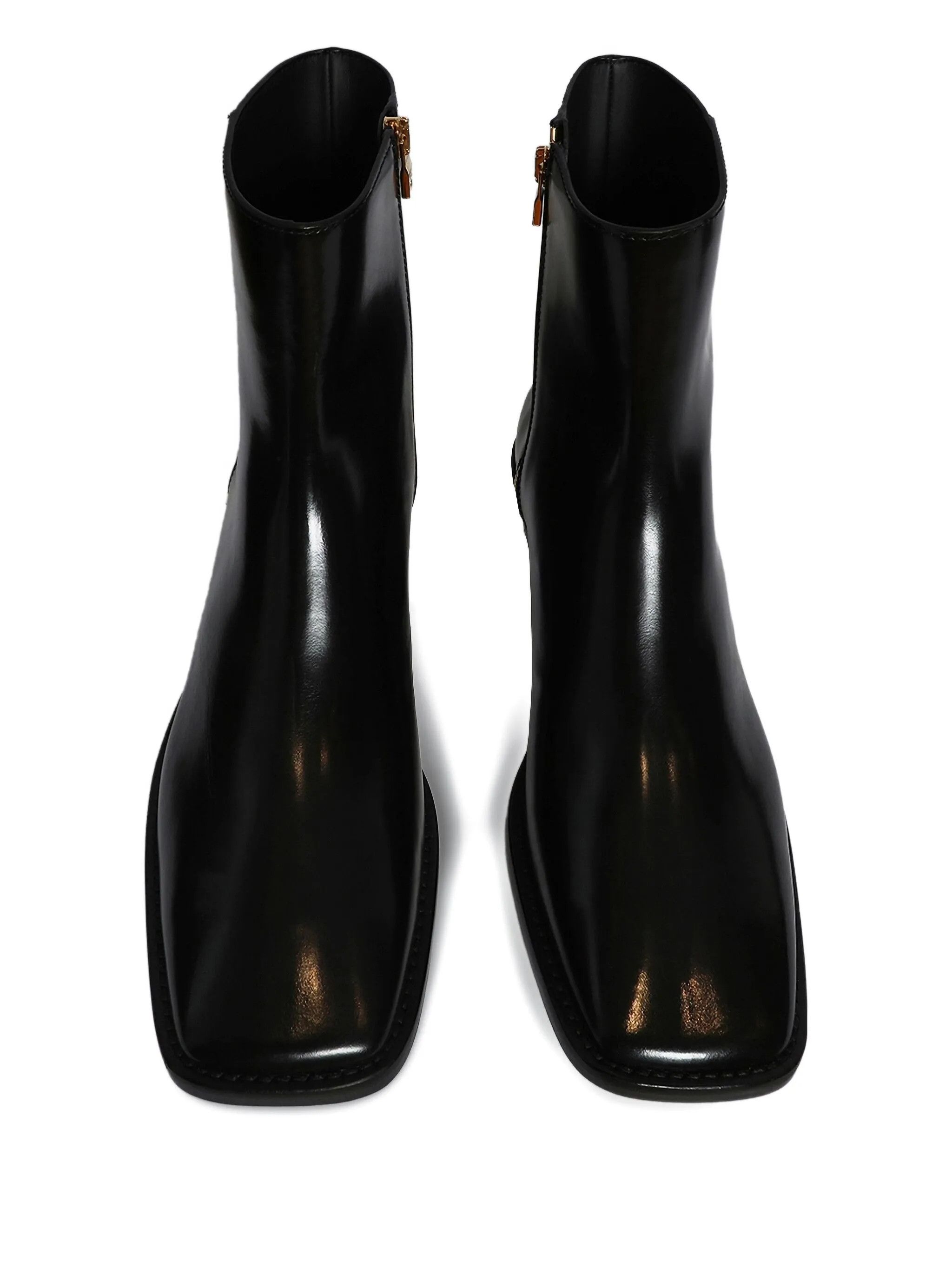 Amiri os11x0126 Metallic-Heel Leather Boots in Black Size US 8 / EU 41 - 3 Thumbnail